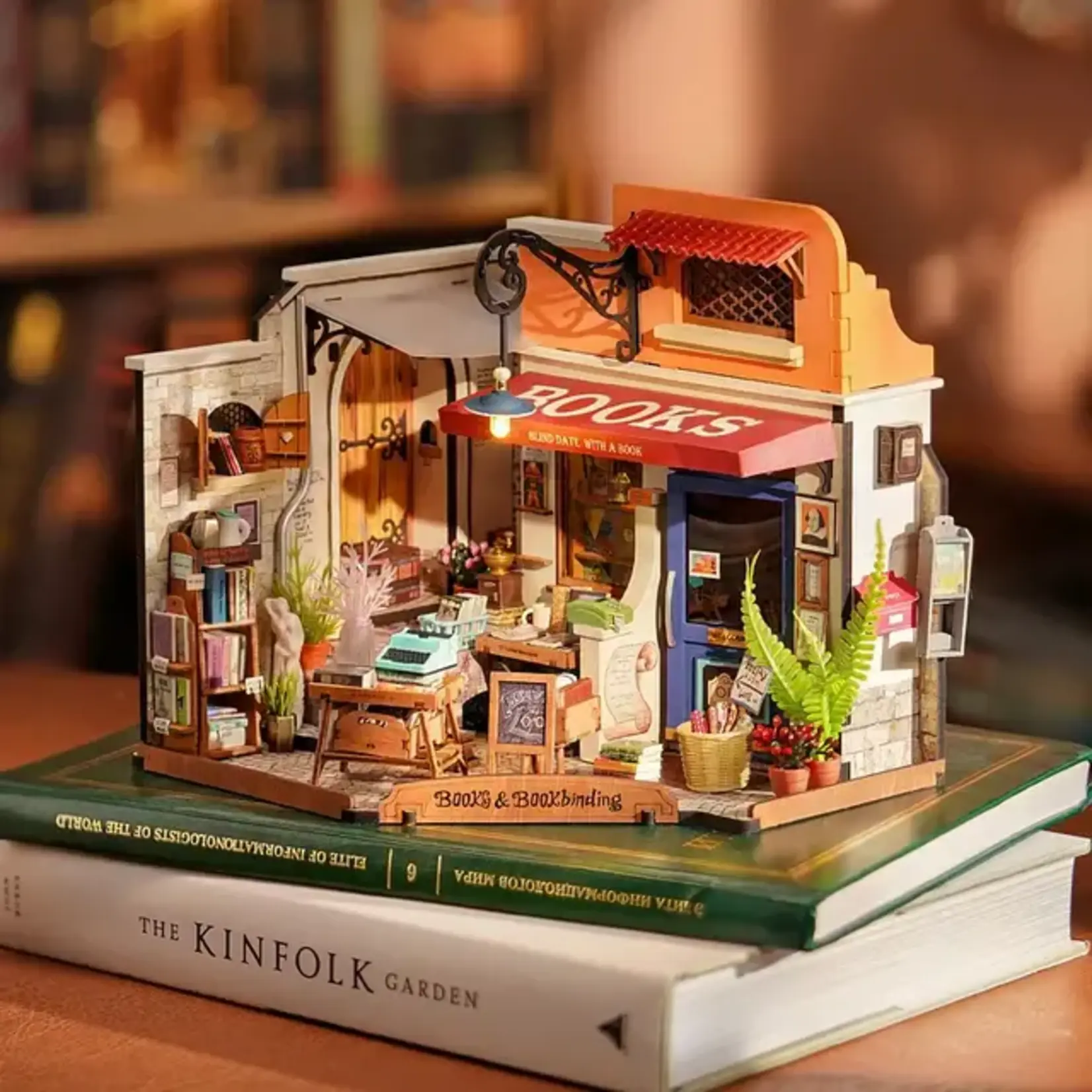 Hands Craft DIY Miniature House Kit | Corner Bookstore