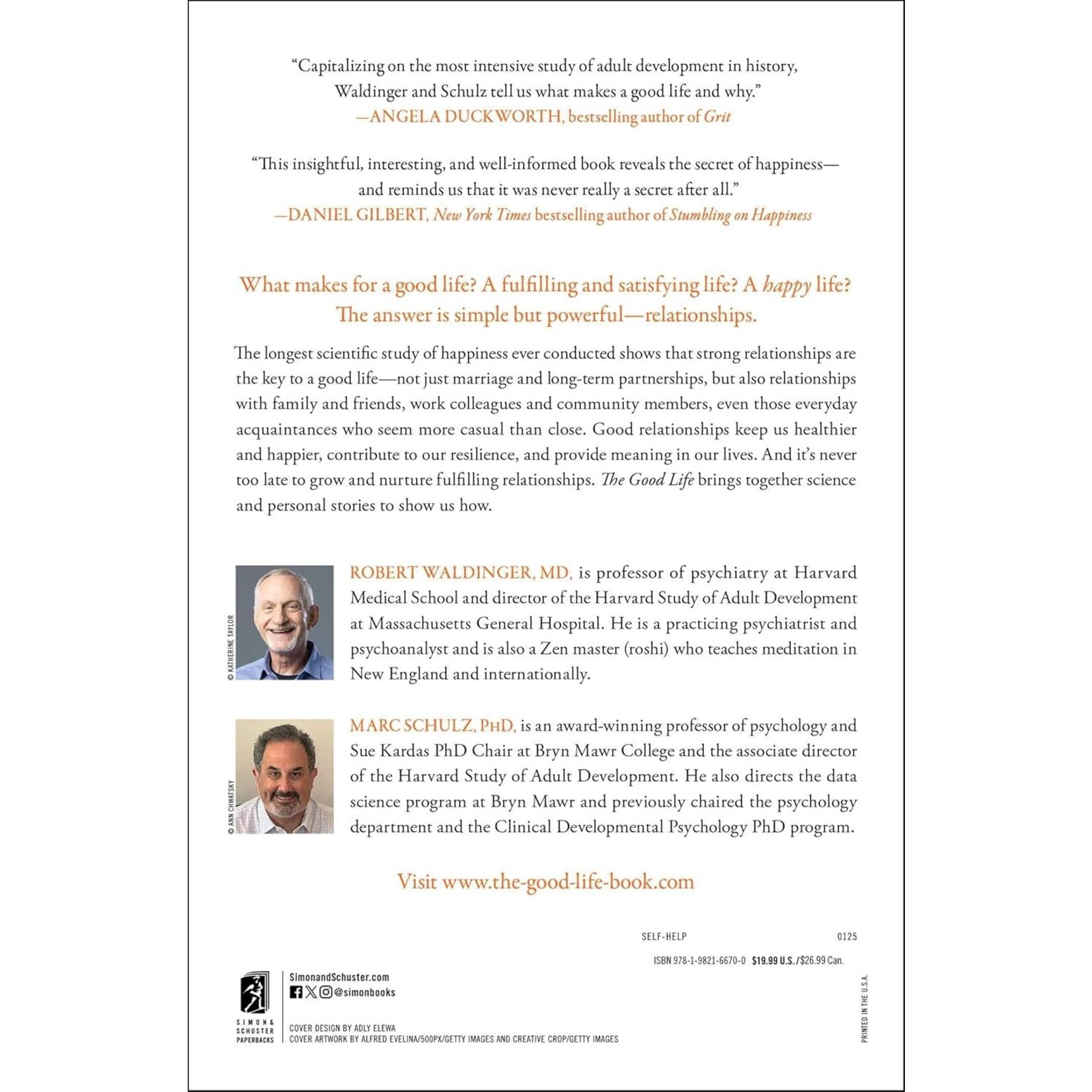 The Good Life: Lessons from the World's Longest Scientific Study of Happiness