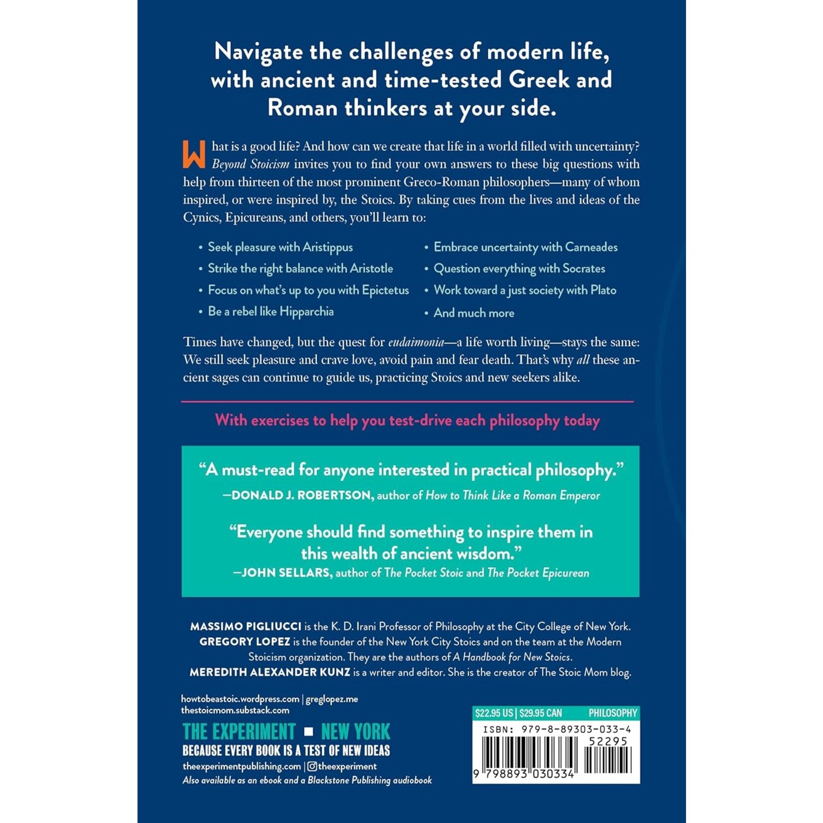Beyond Stoicism: A Guide to the Good Life with Stoics, Skeptics, Epicureans, and Other Ancient Philosophers