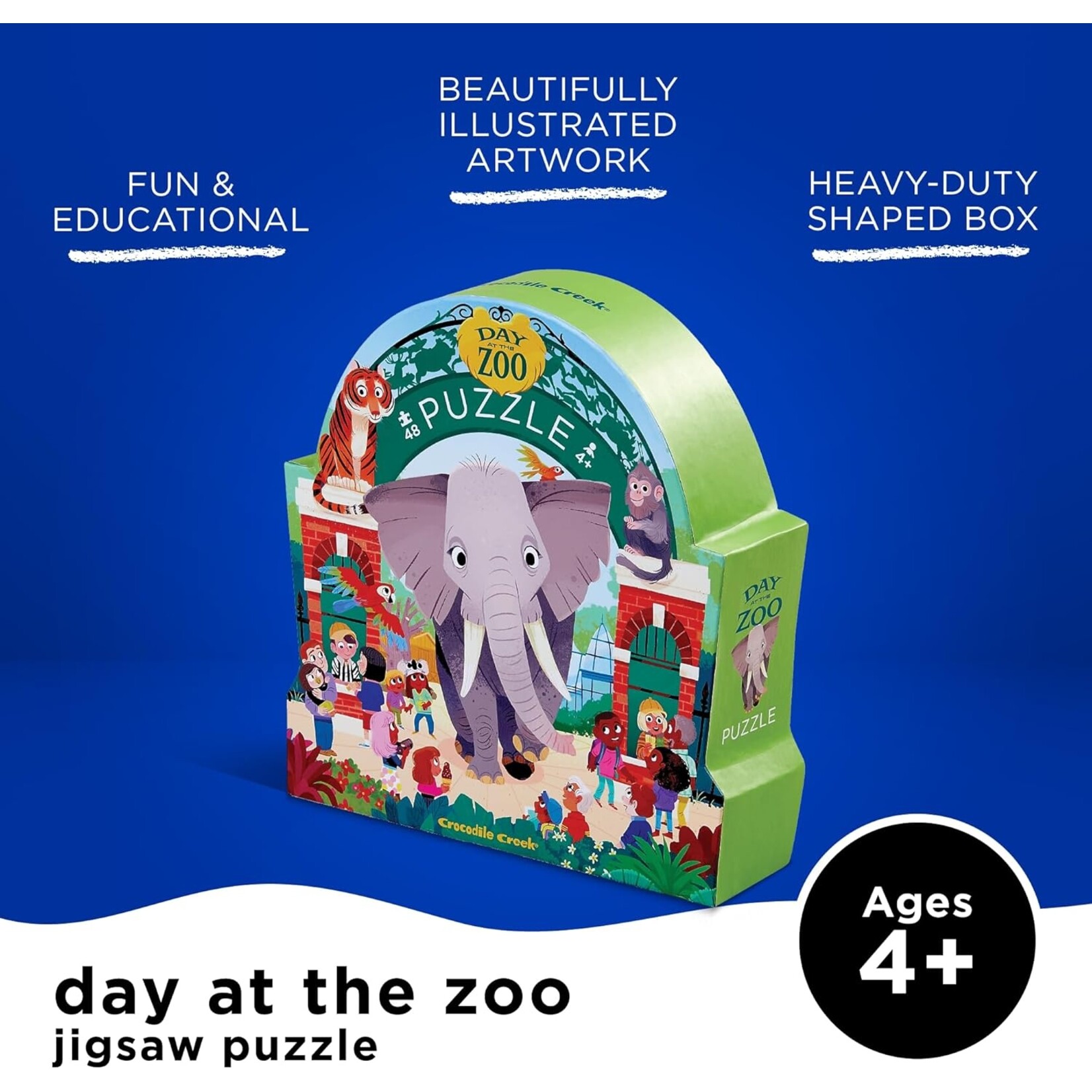 Crocodile Creek Day at the Zoo | 48-Piece Jigsaw Puzzle