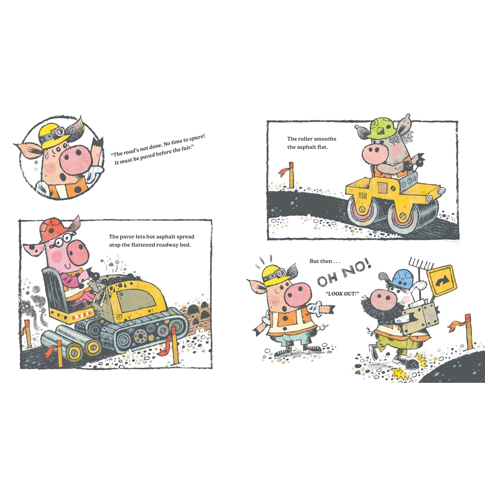Pigs Dig a Road