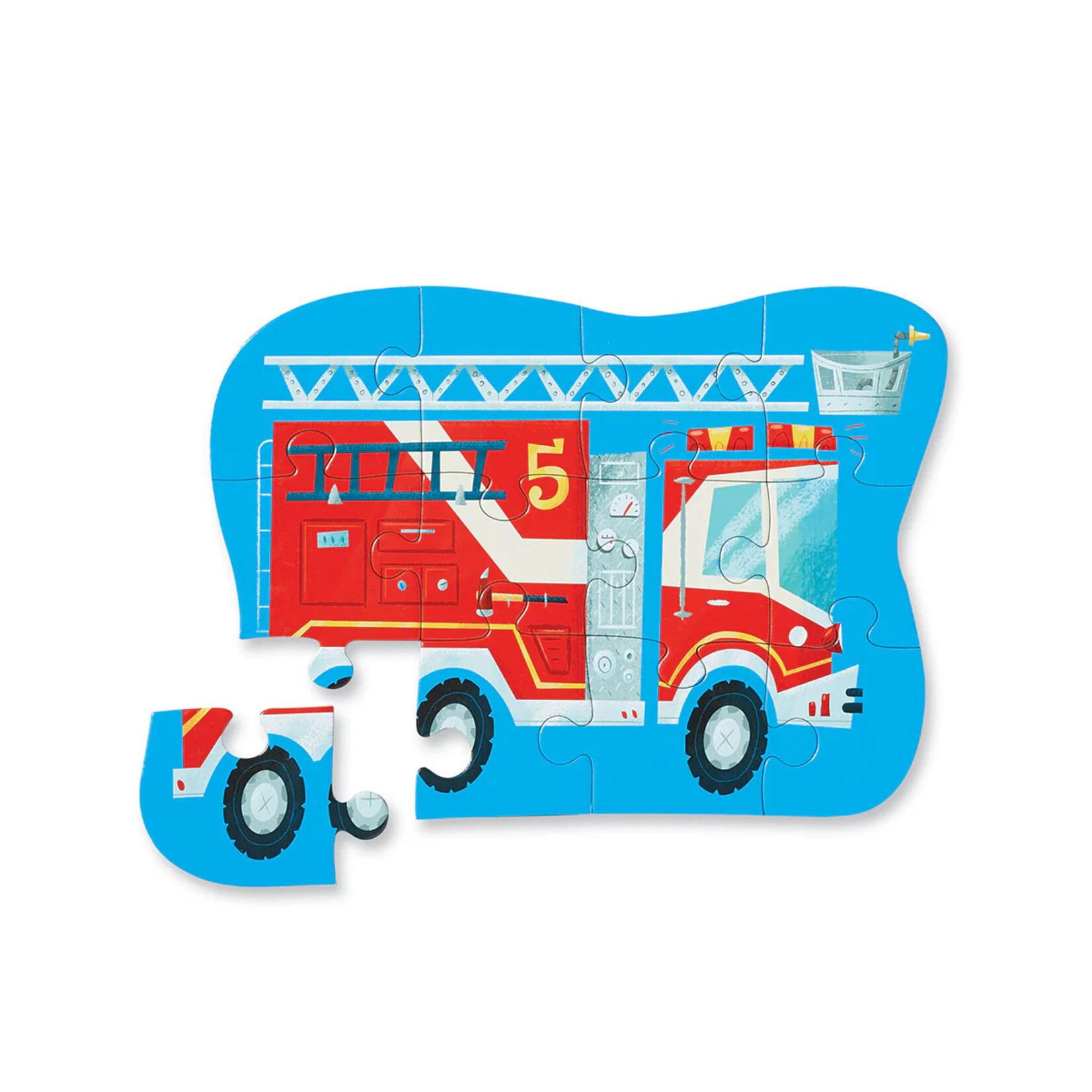 Crocodile Creek 12-Piece Mini Puzzle - Fire Truck