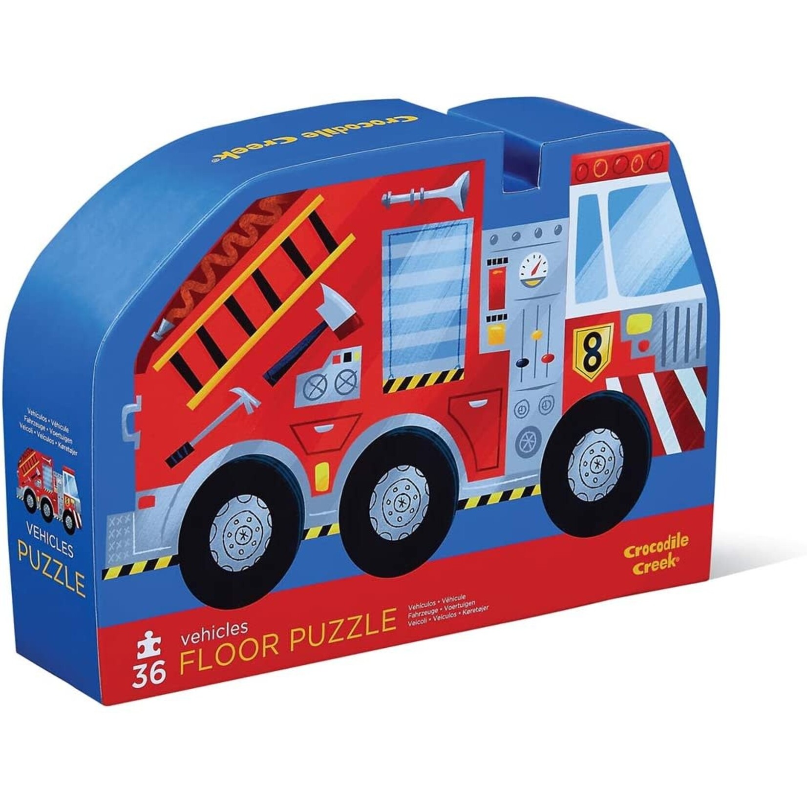 Crocodile Creek 36-Piece Shaped Puzzle - Vehicle