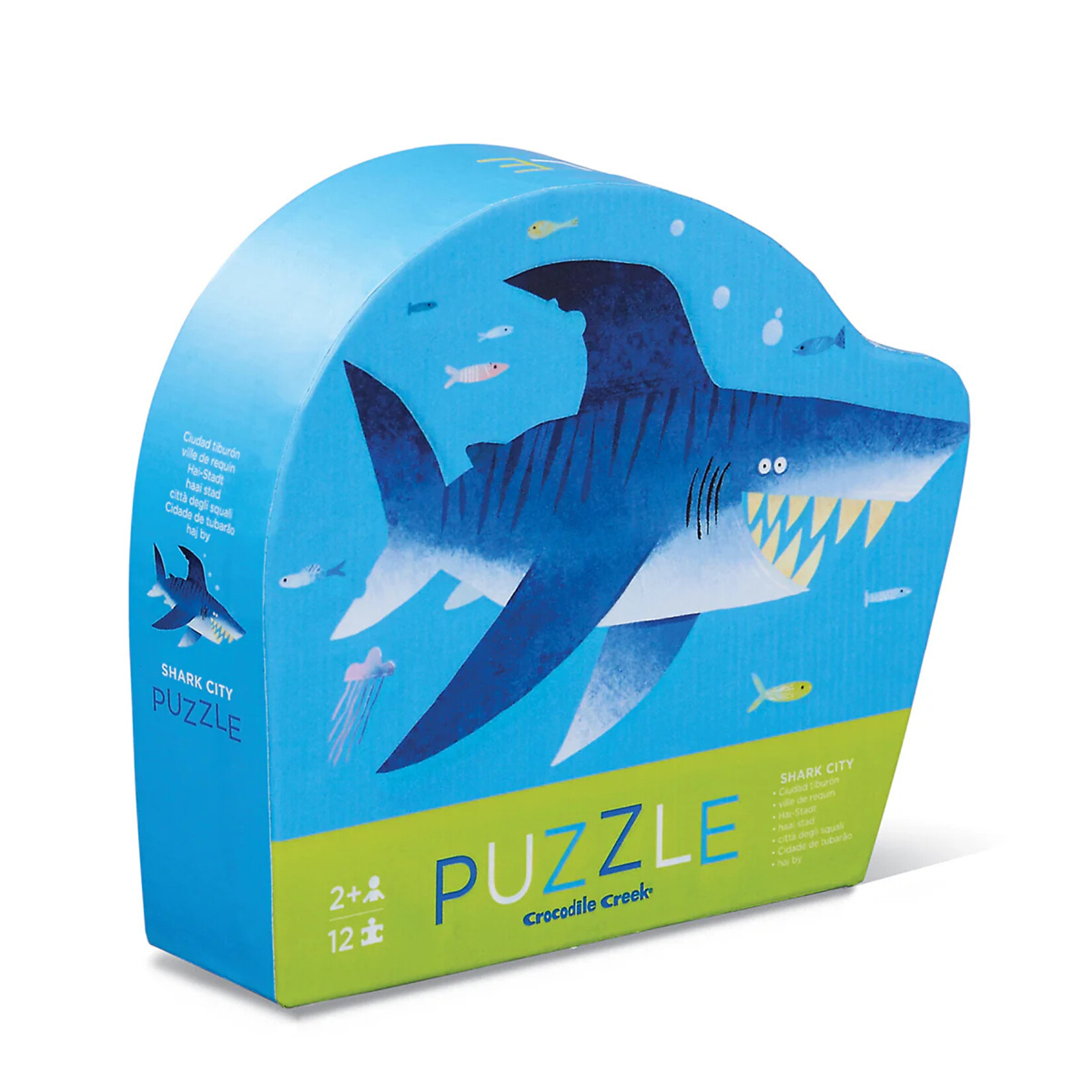 Crocodile Creek 12-Piece Mini Puzzle - Shark City