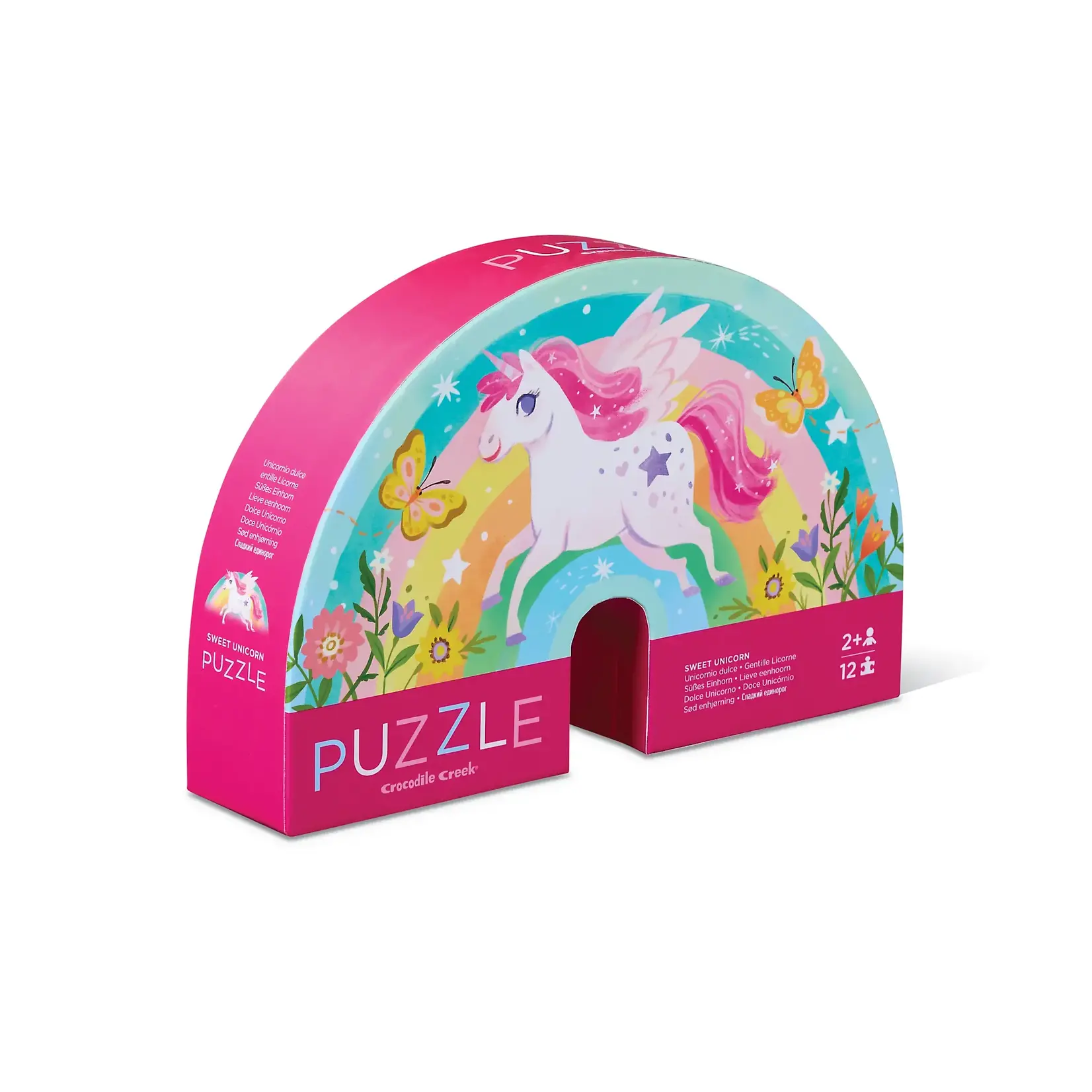 Crocodile Creek 12-Piece Mini Puzzle - Sweet Unicorn
