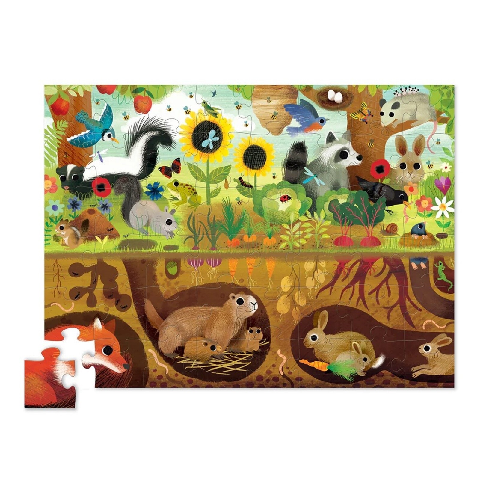 Crocodile Creek 48-Piece Above + Below Puzzle - Backyard Discovery