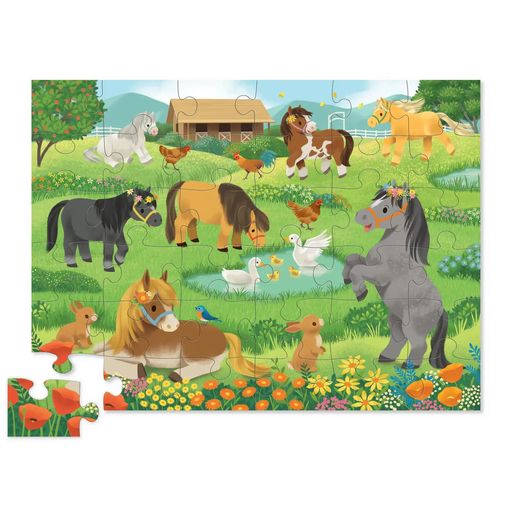 Crocodile Creek 36-Piece Floor Puzzle - Pretty Ponies