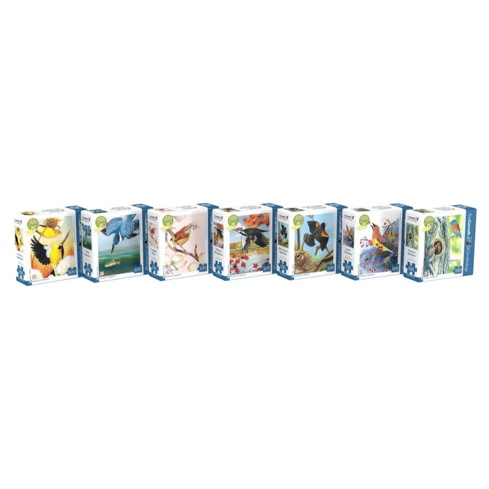 Cornell Birds Mini Puzzle Collector's Set (Seven 100 Piece Puzzles)