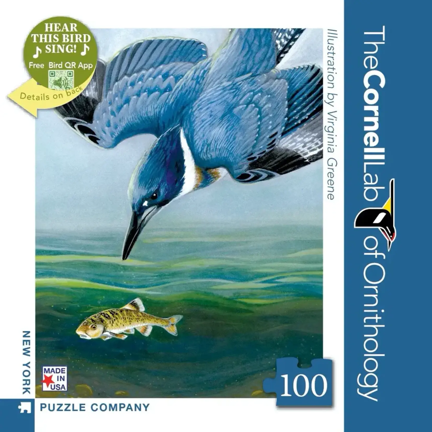Belted Kingfisher - Mini 100 Piece Puzzle