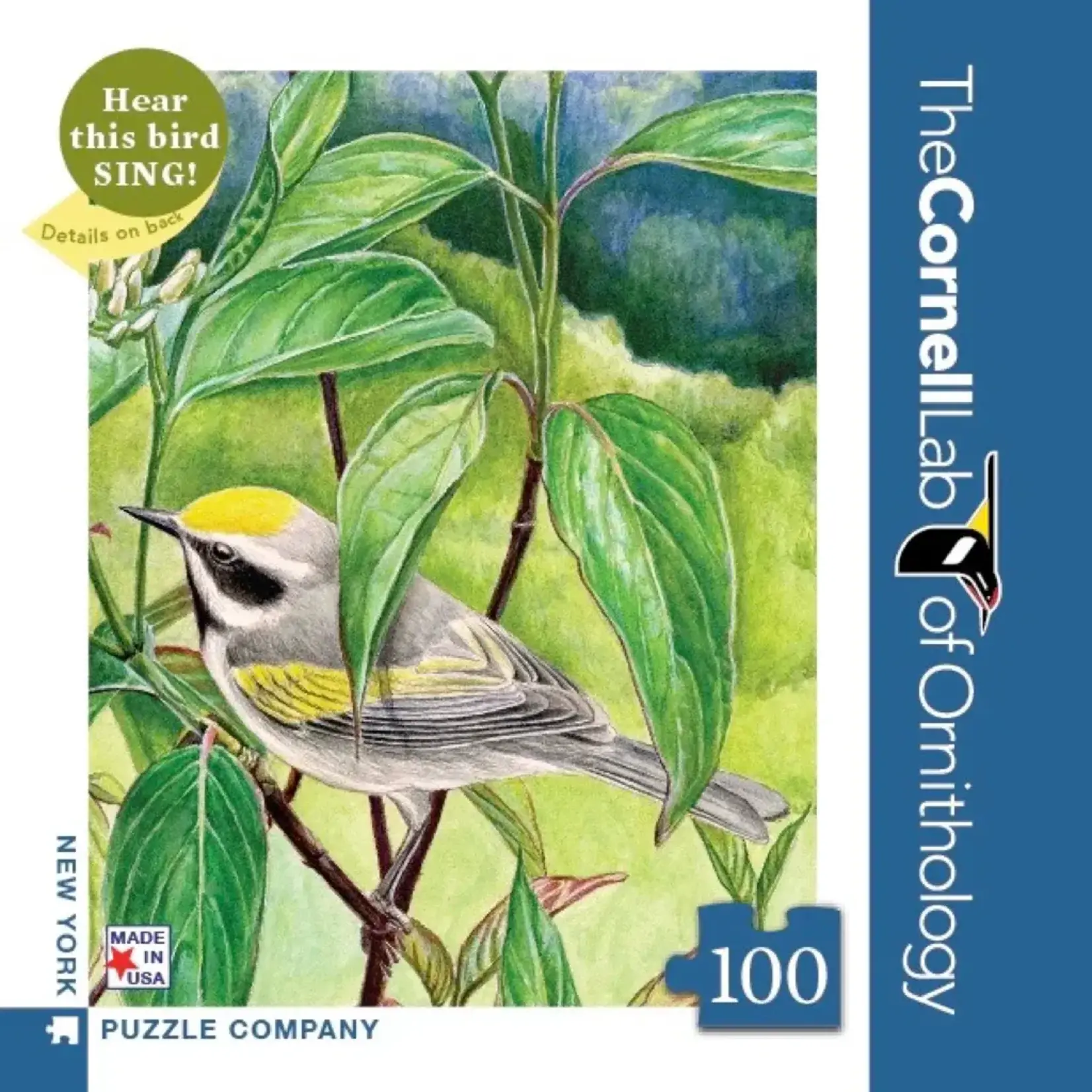 Cornell Lab | Golden-winged Warbler - Mini 100 Piece Puzzle