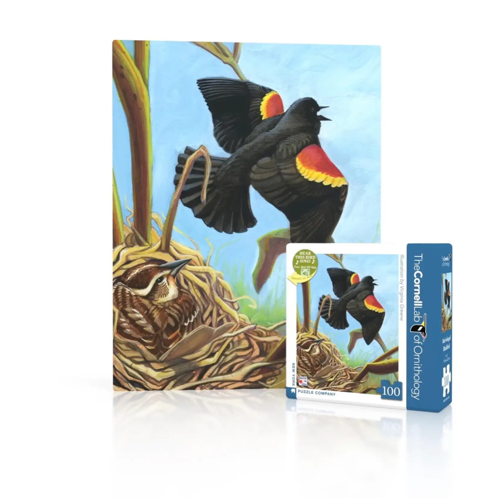 Red-winged Blackbird - Mini 100 Piece Puzzle
