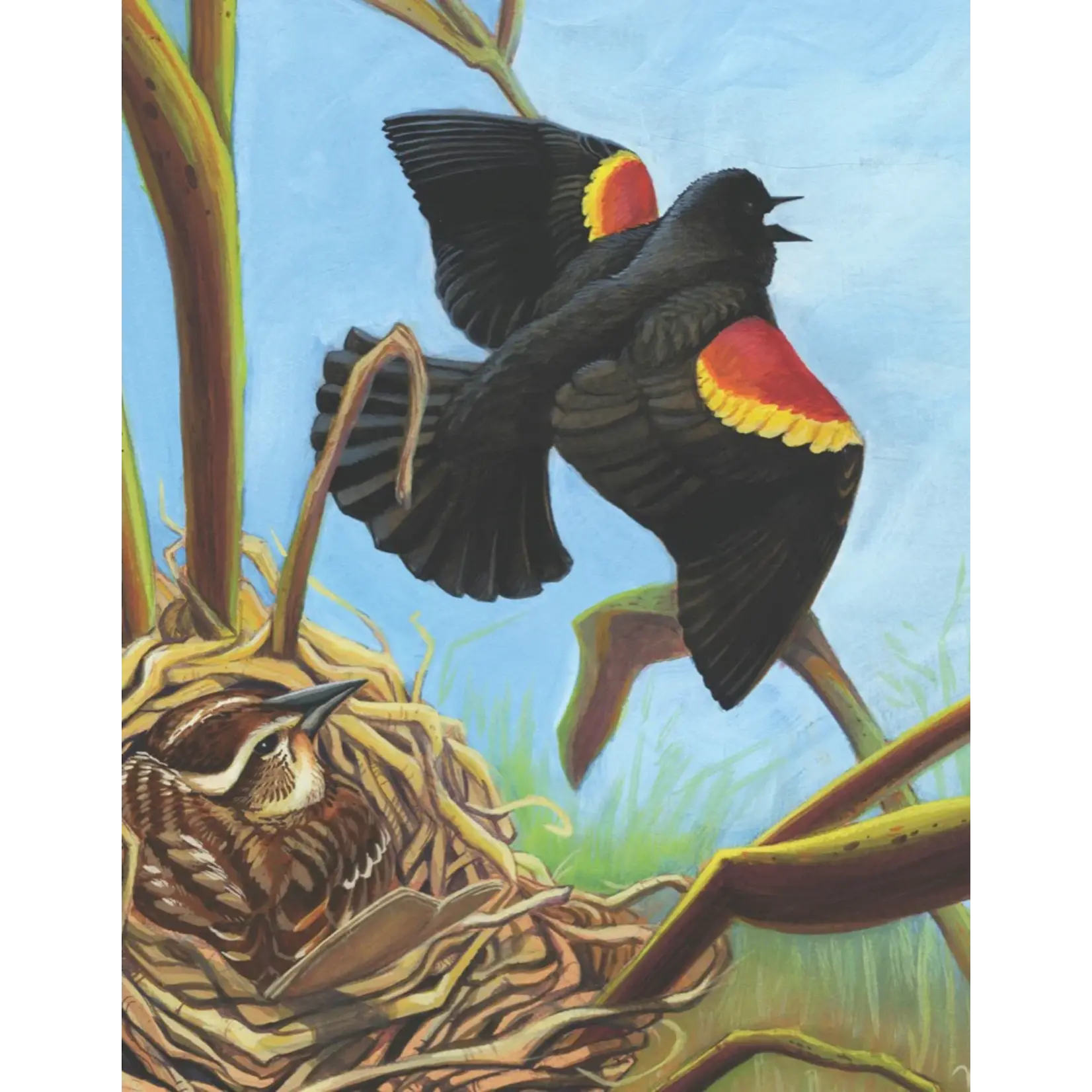 Red-winged Blackbird - Mini 100 Piece Puzzle