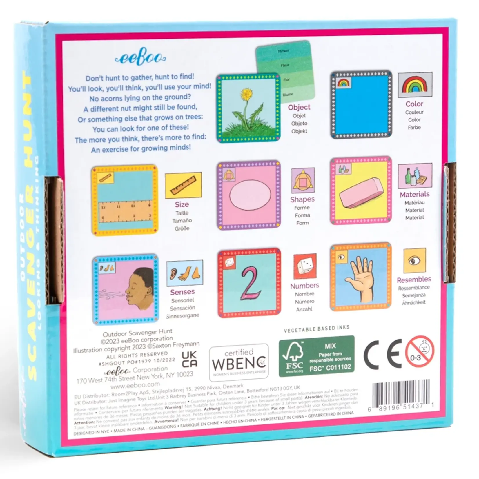 eeboo Scavenger Hunt Game - Outdoor 3+