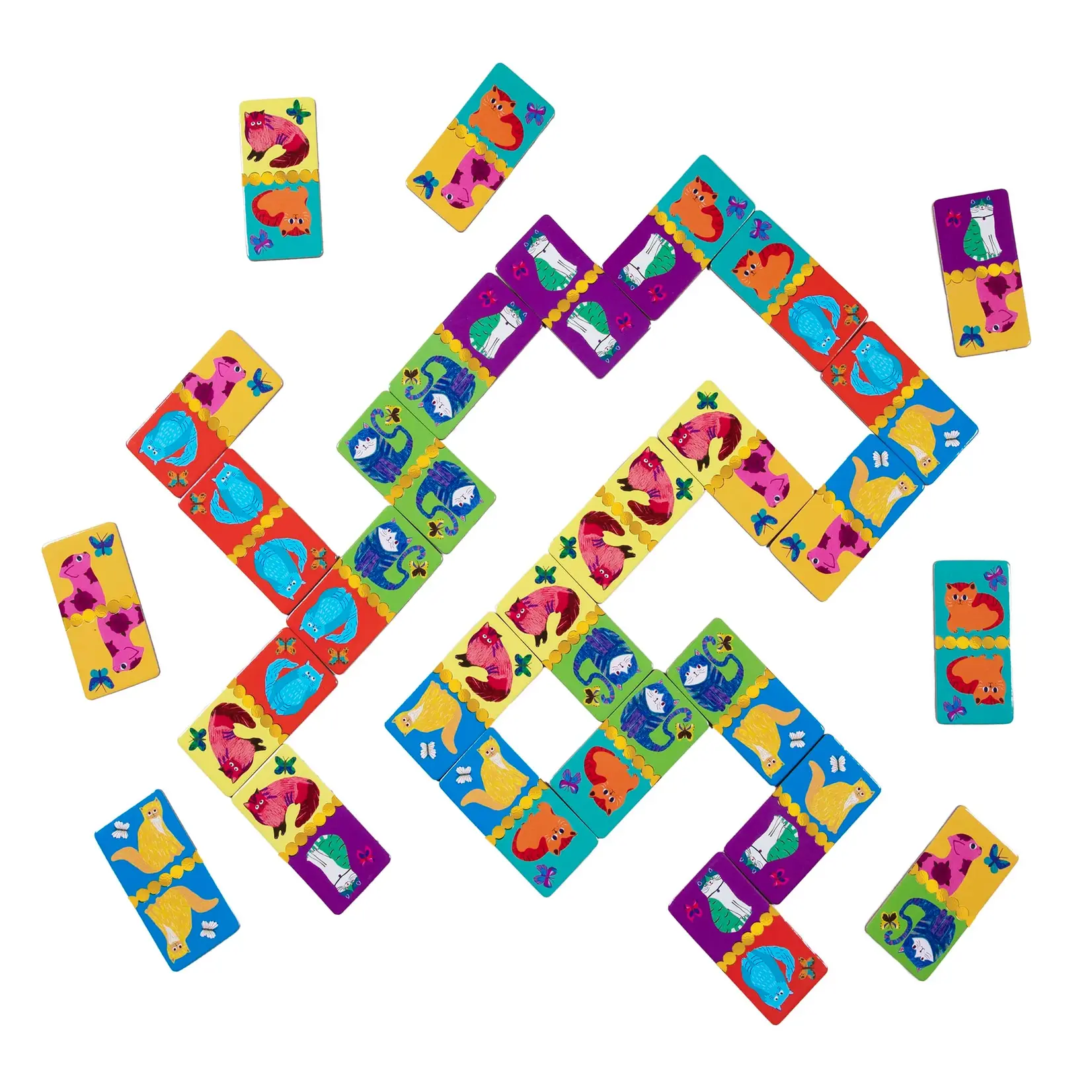 eeboo Shiny Cat Dominoes 3+