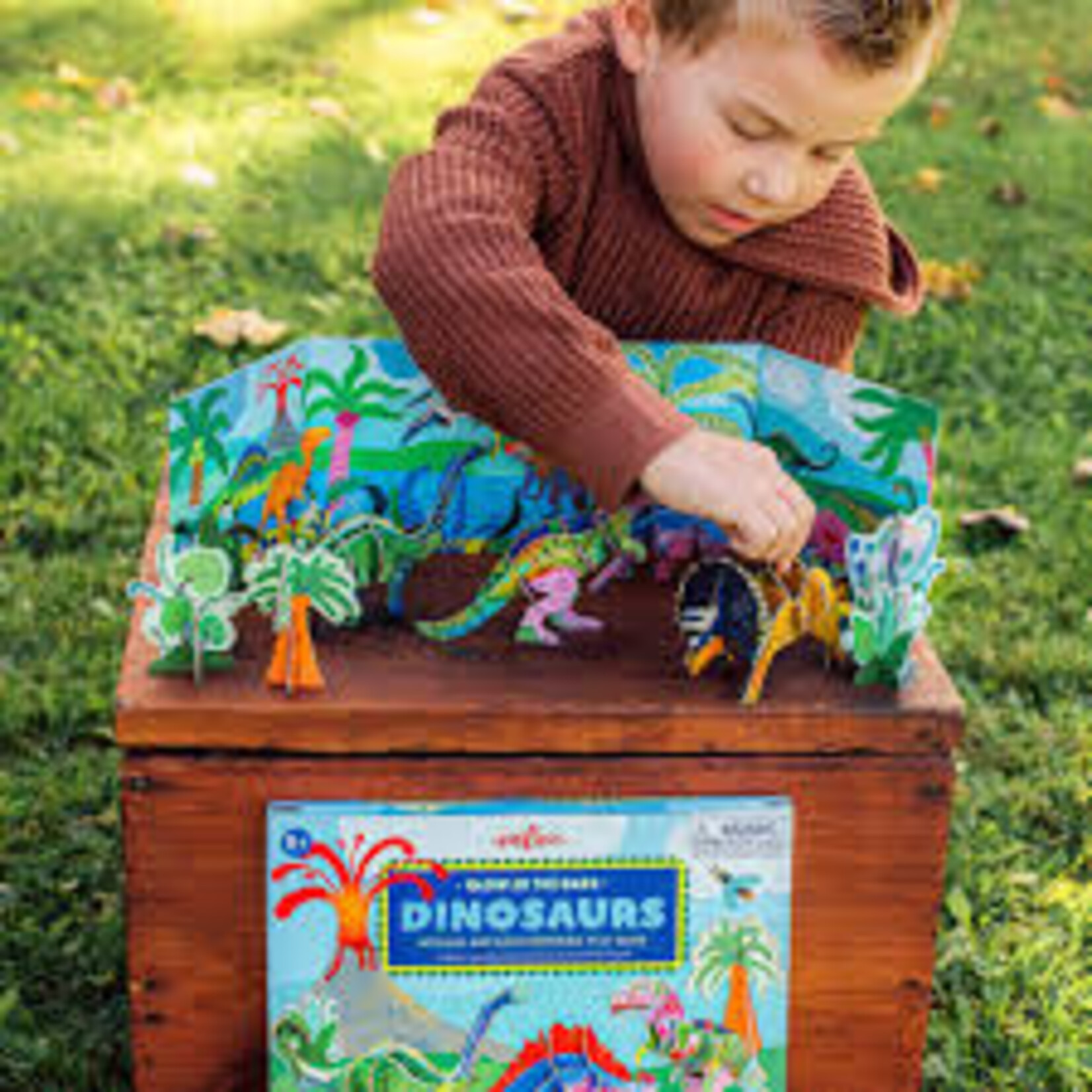 eeboo Dino 3D Glow-in-the-Dark Building Set