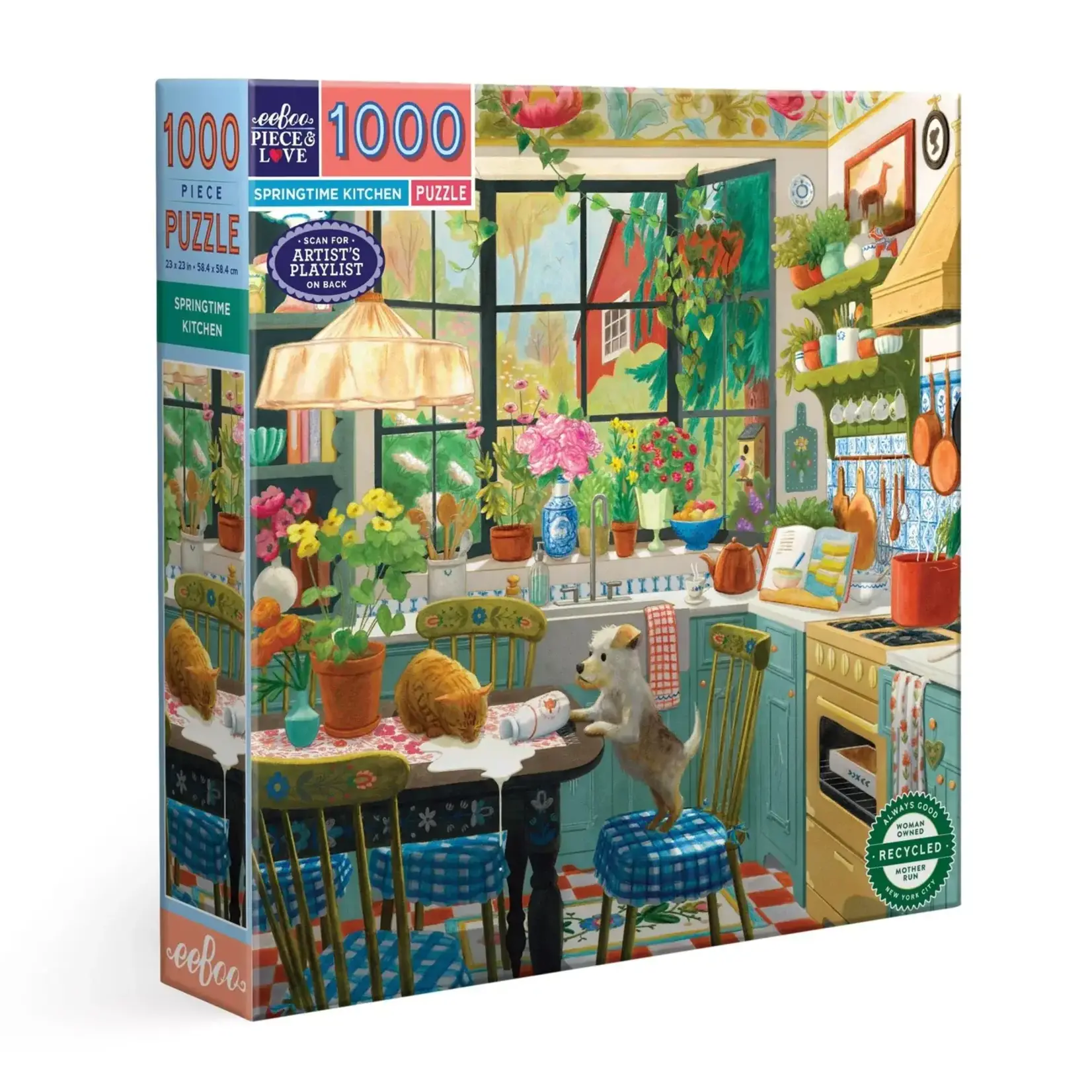 eeboo Springtime Kitchen 1000 Piece Puzzle