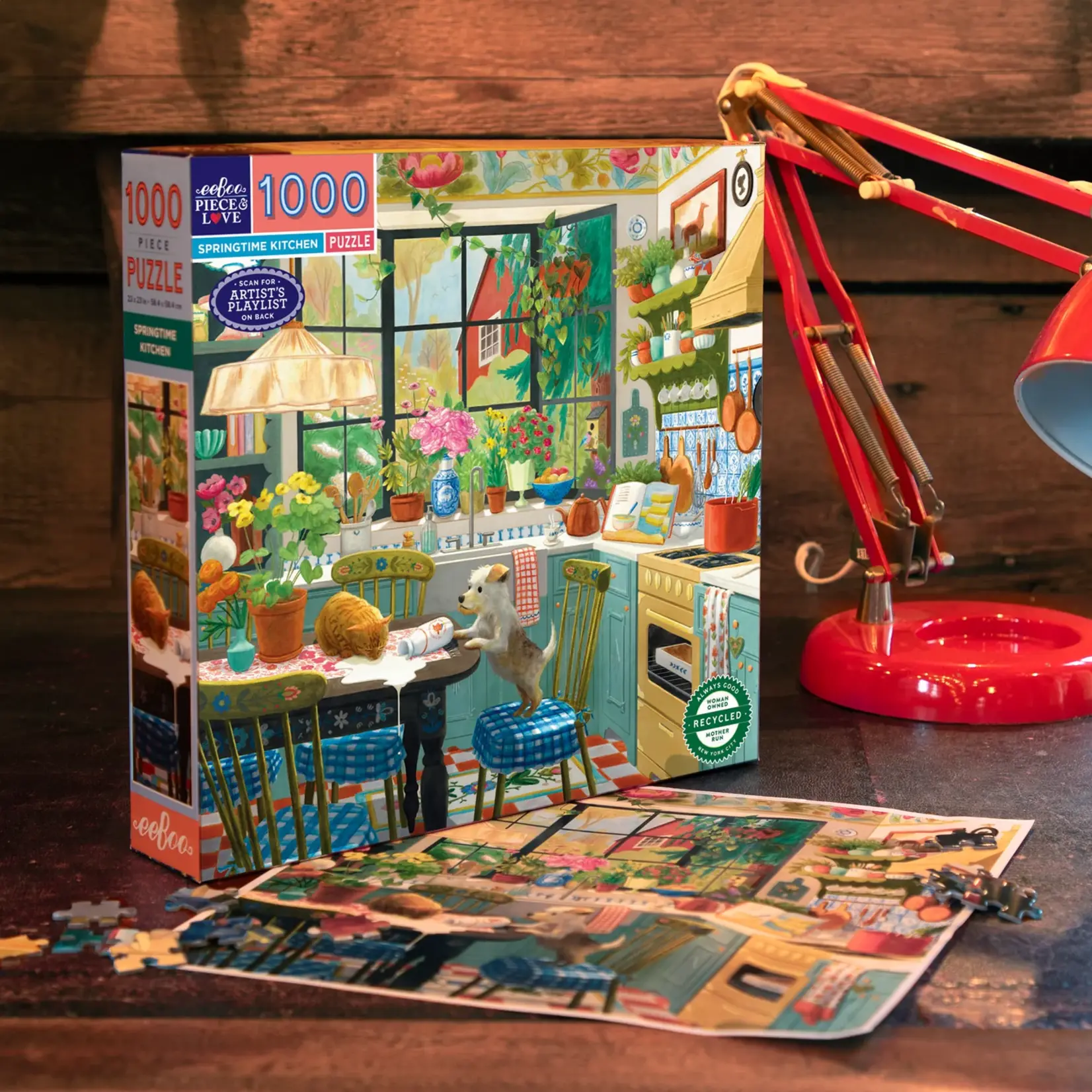 eeboo Springtime Kitchen 1000 Piece Puzzle