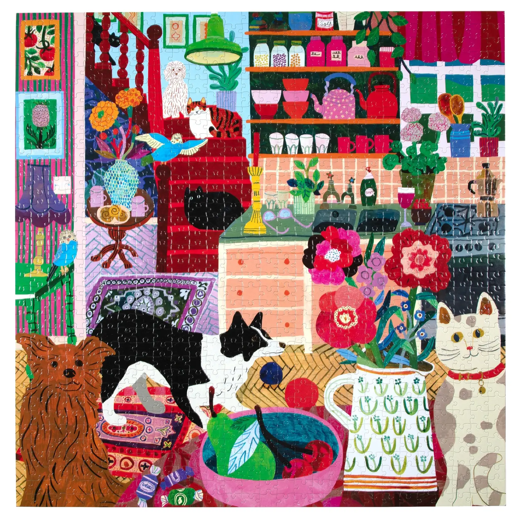 eeboo Pets in the Kitchen 1000 Piece Puzzle