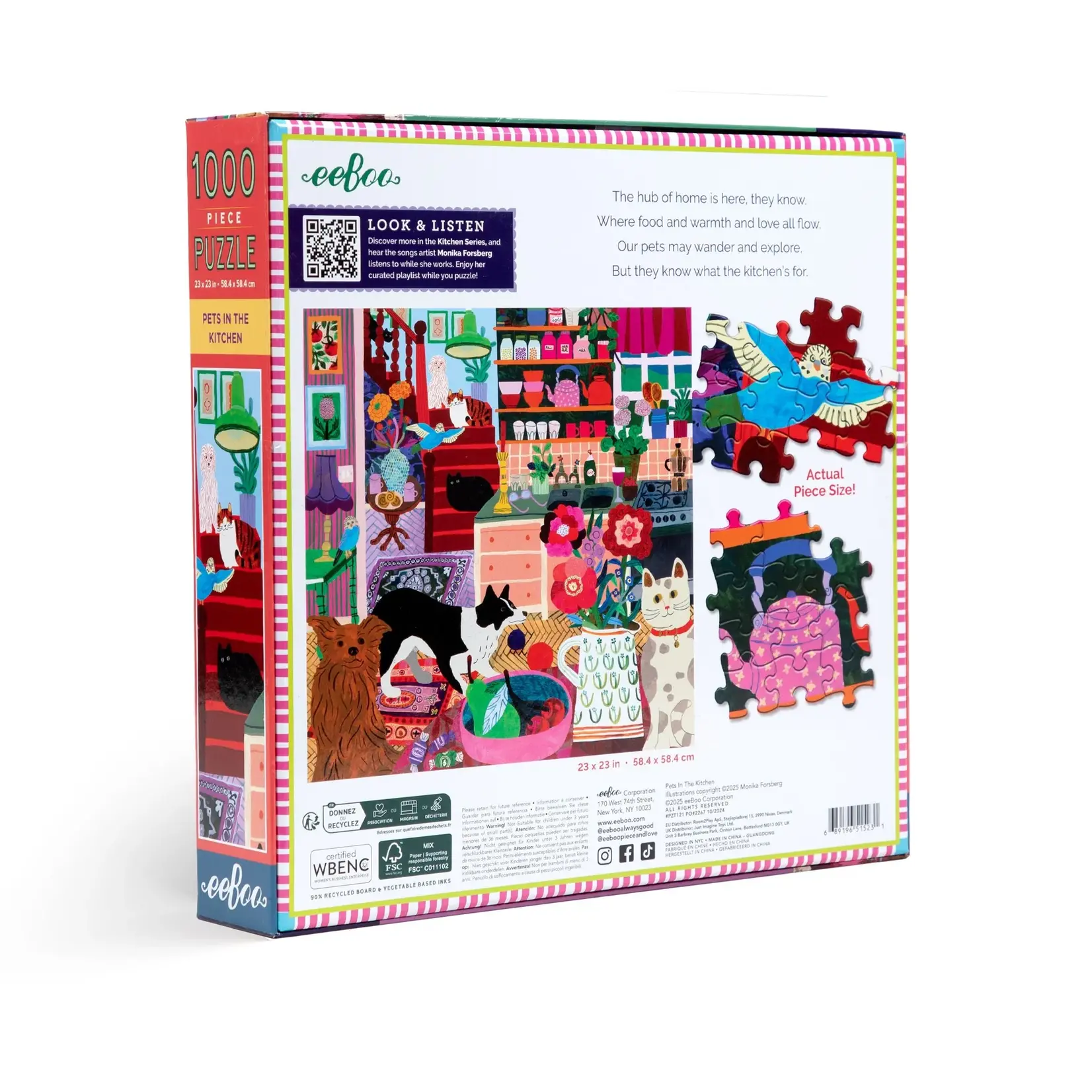 eeboo Pets in the Kitchen 1000 Piece Puzzle