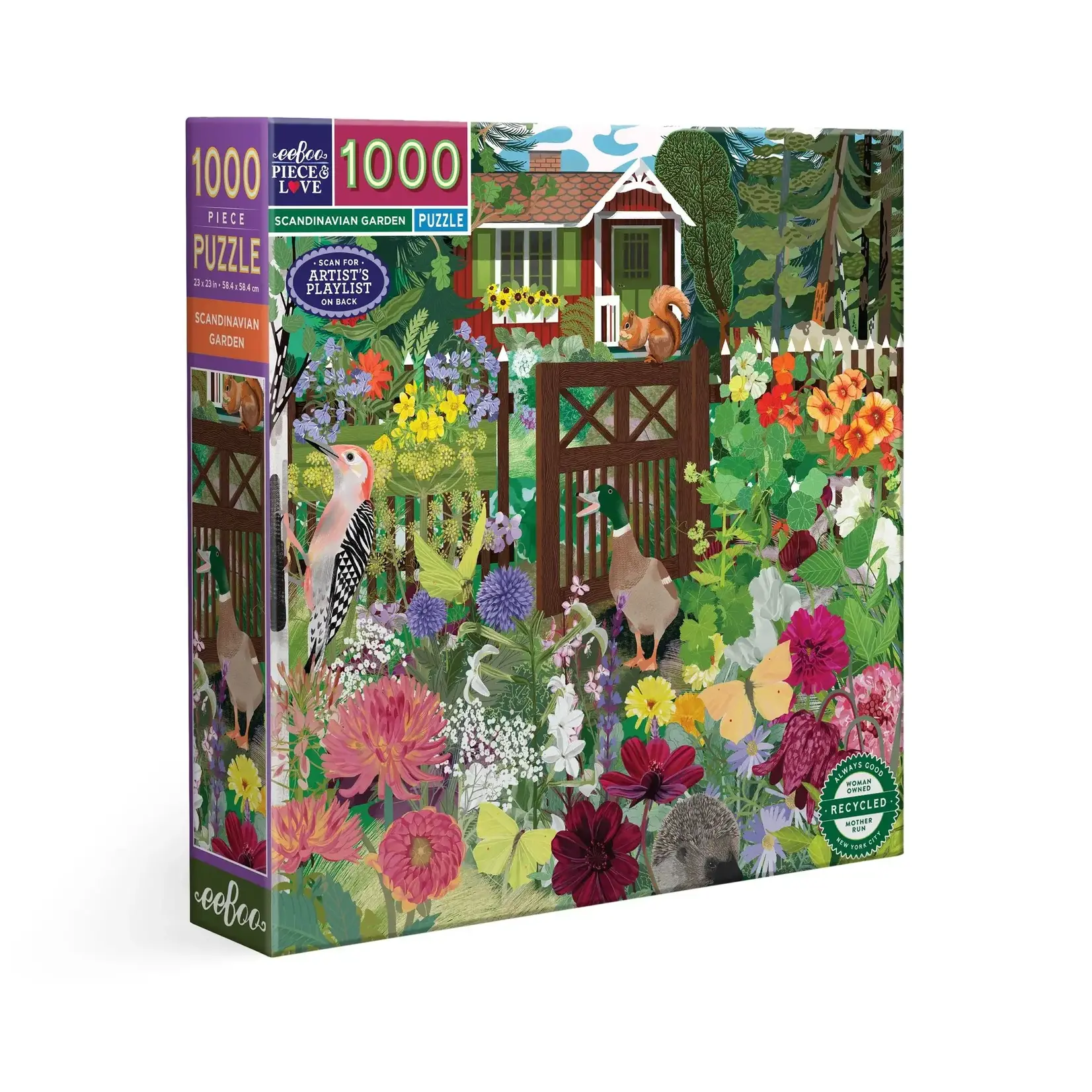 eeboo Scandinavian Garden 1000 Piece Puzzle