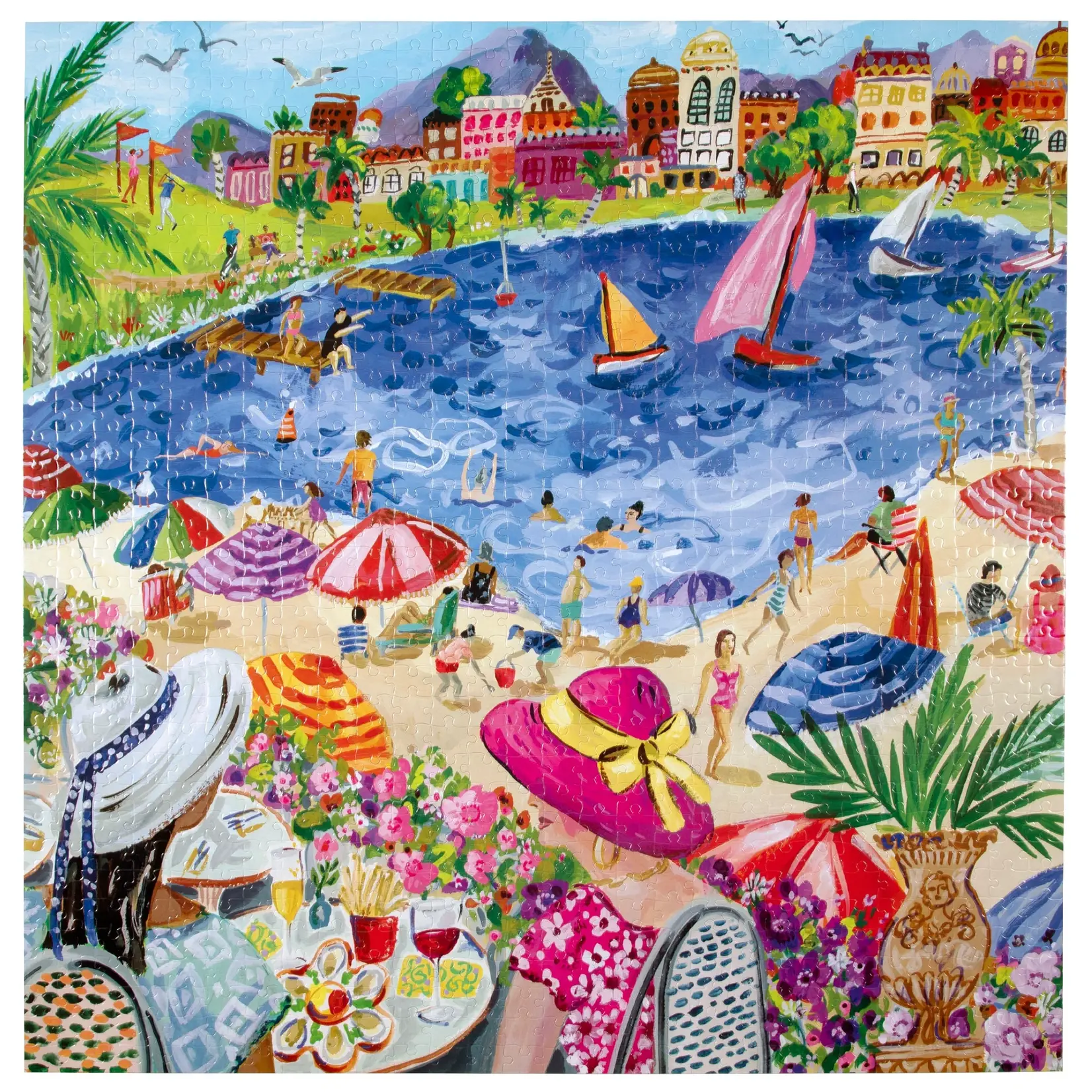eeboo Lunch by the Sea 1000 Piece Puzzle