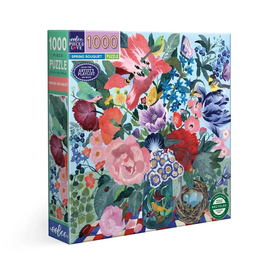 Puzzle 1000 Piece Spring Bouquet - Bobangles main image 1