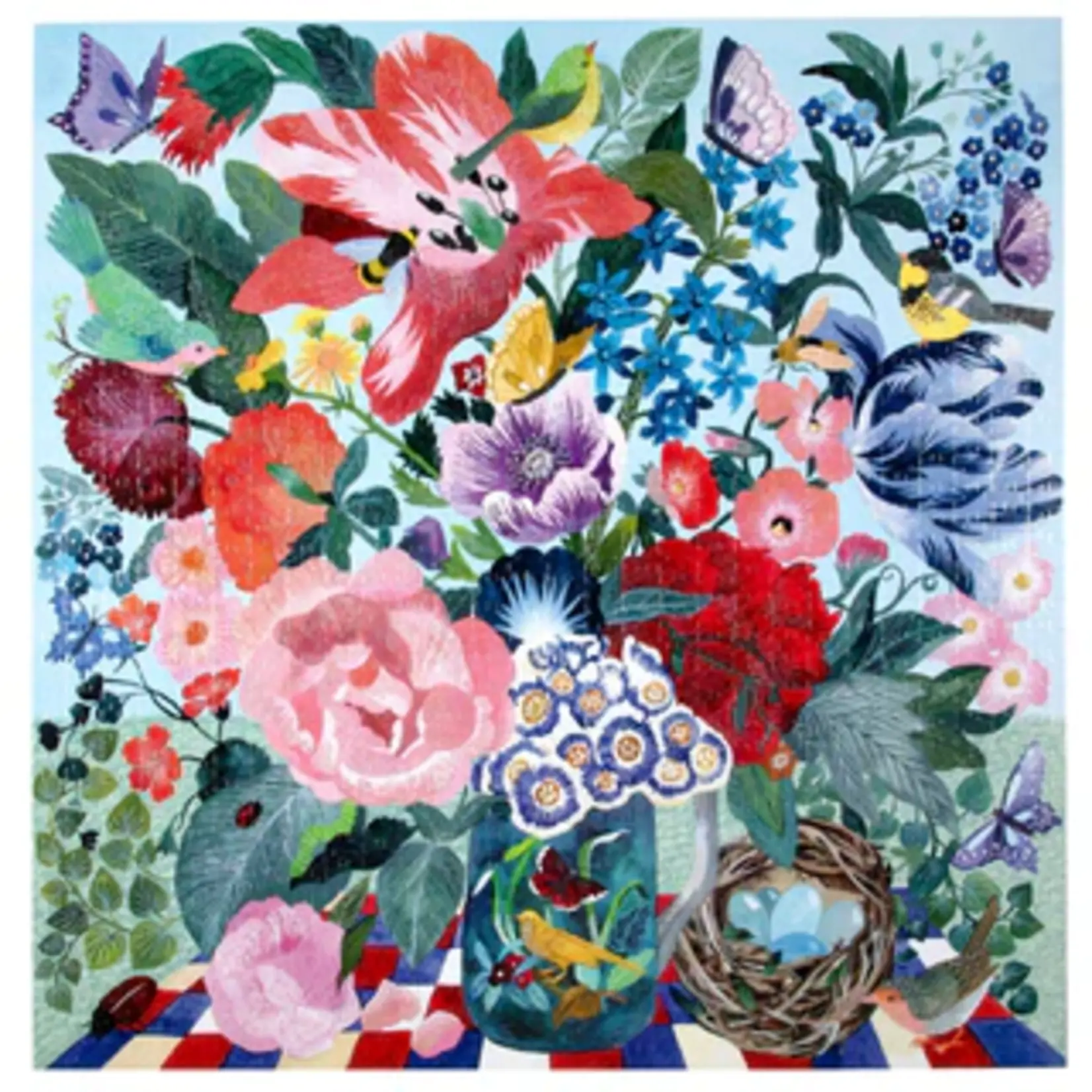 eeboo Spring Bouquet 1000 Piece Puzzle