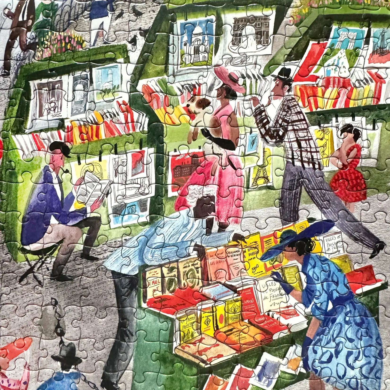 eeboo Paris Bookseller 1000 Piece Puzzle