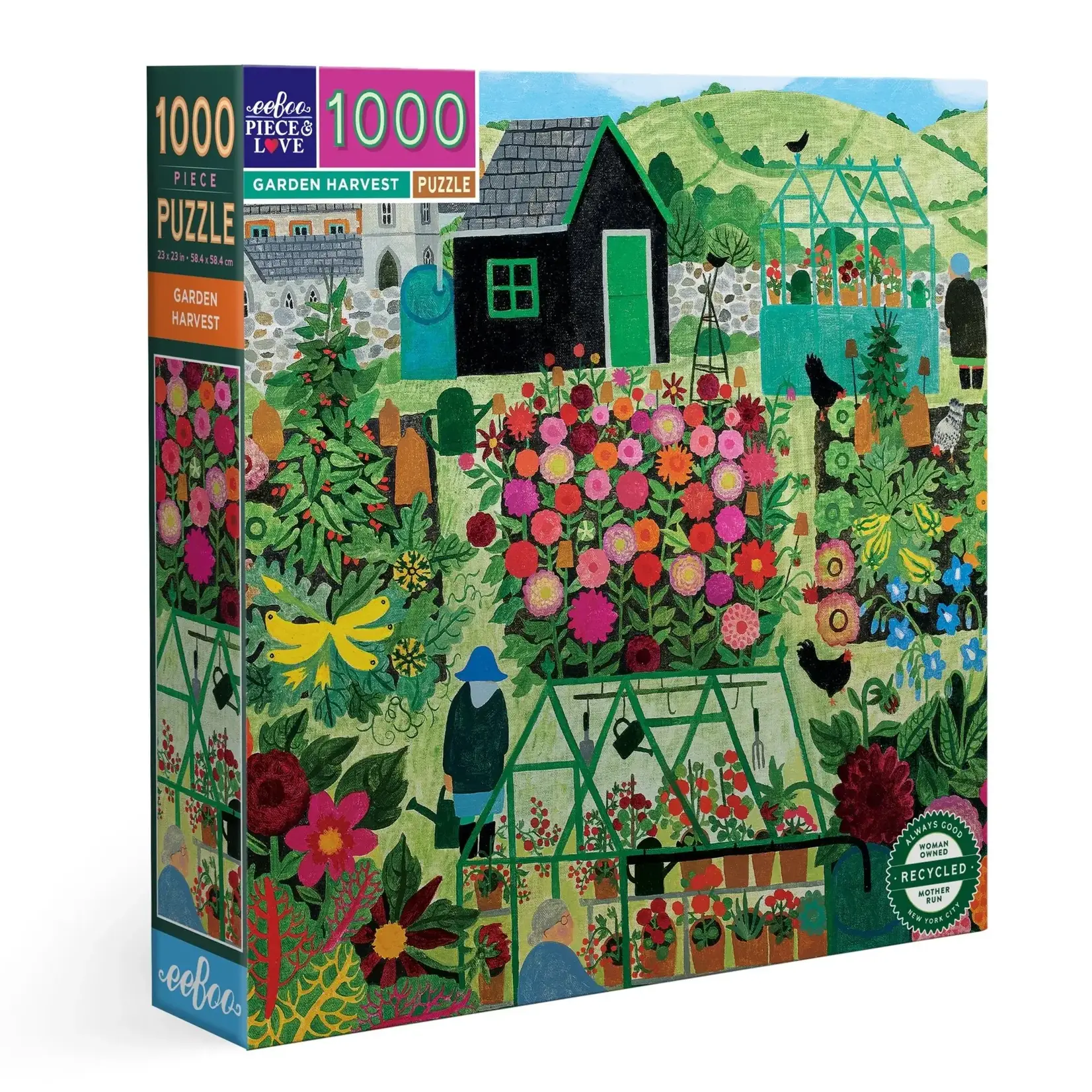 eeboo Garden Harvest 1000 Piece Puzzle