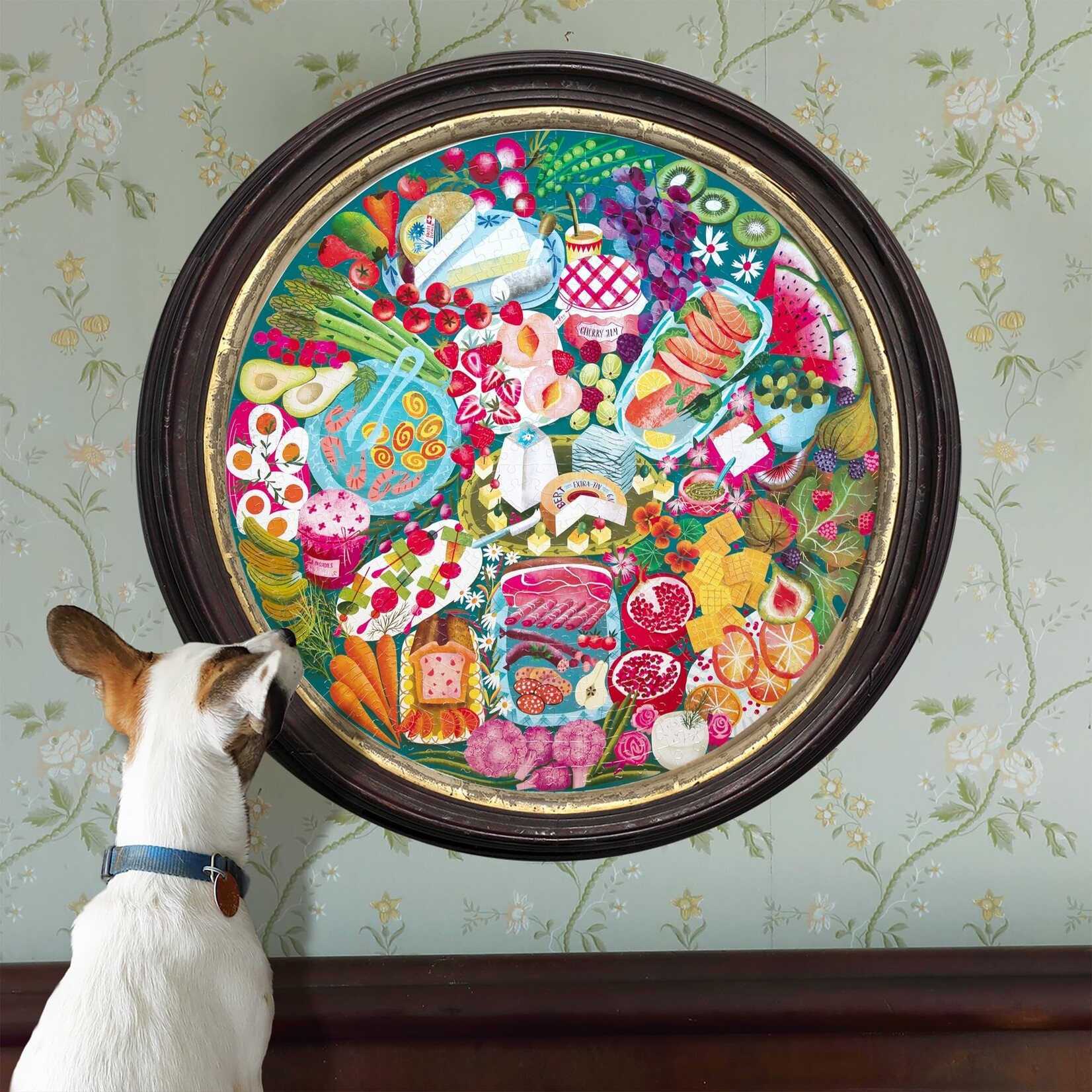 eeboo Charcuterie 500 Piece Round Puzzle