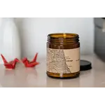 Arlington MA Map Candle | Ocean Breeze