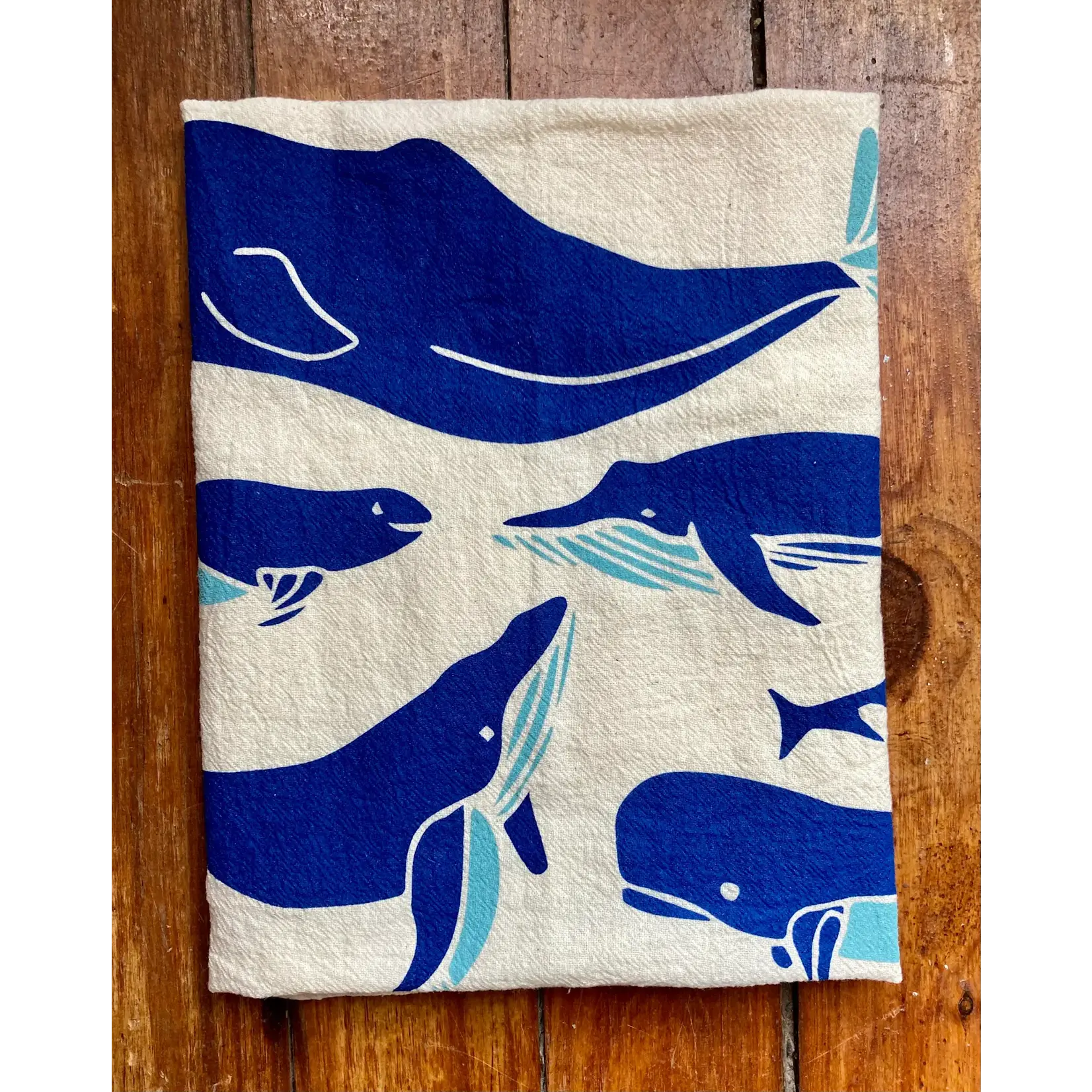 Whales Tea Towel