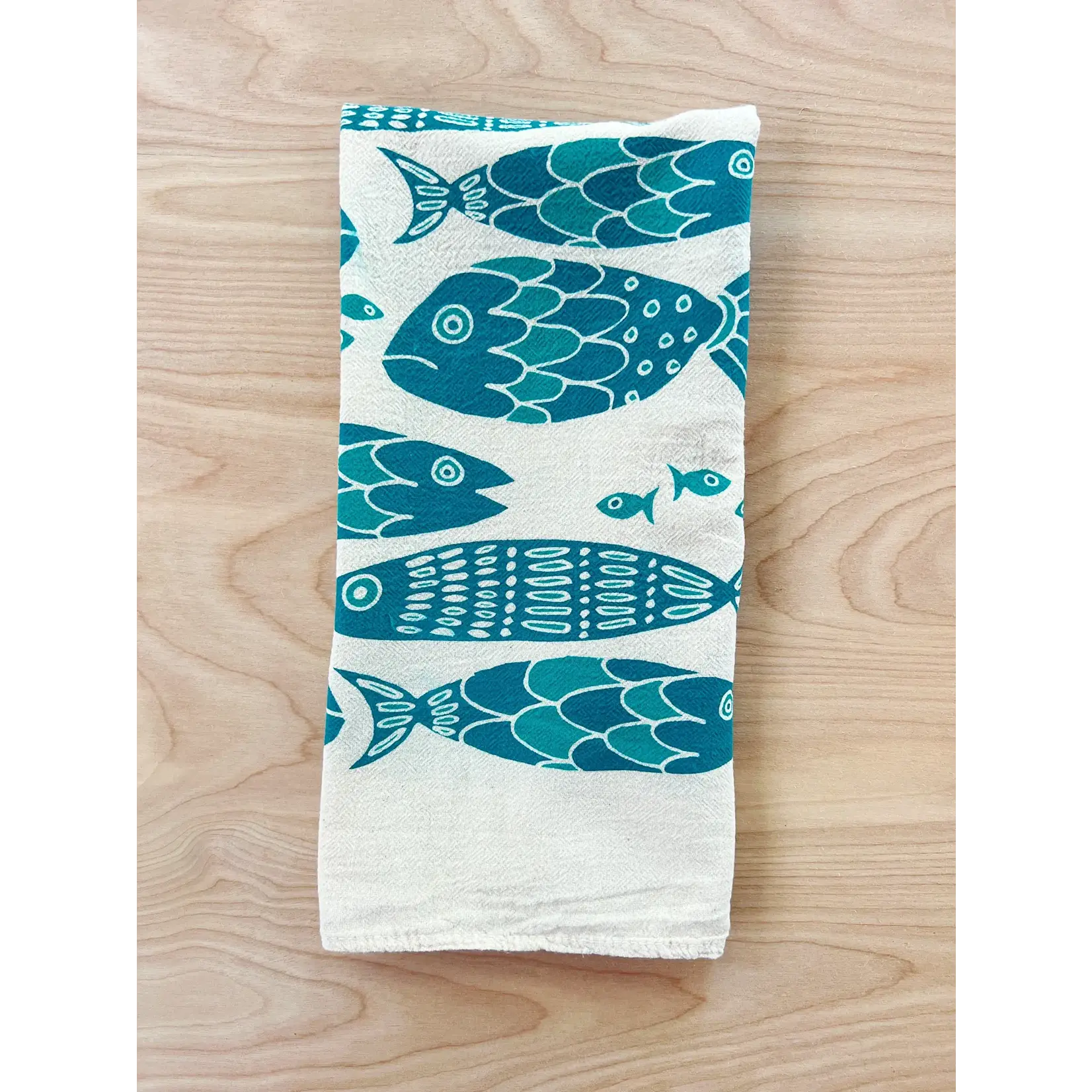 Fish Tribe Tea Towel
