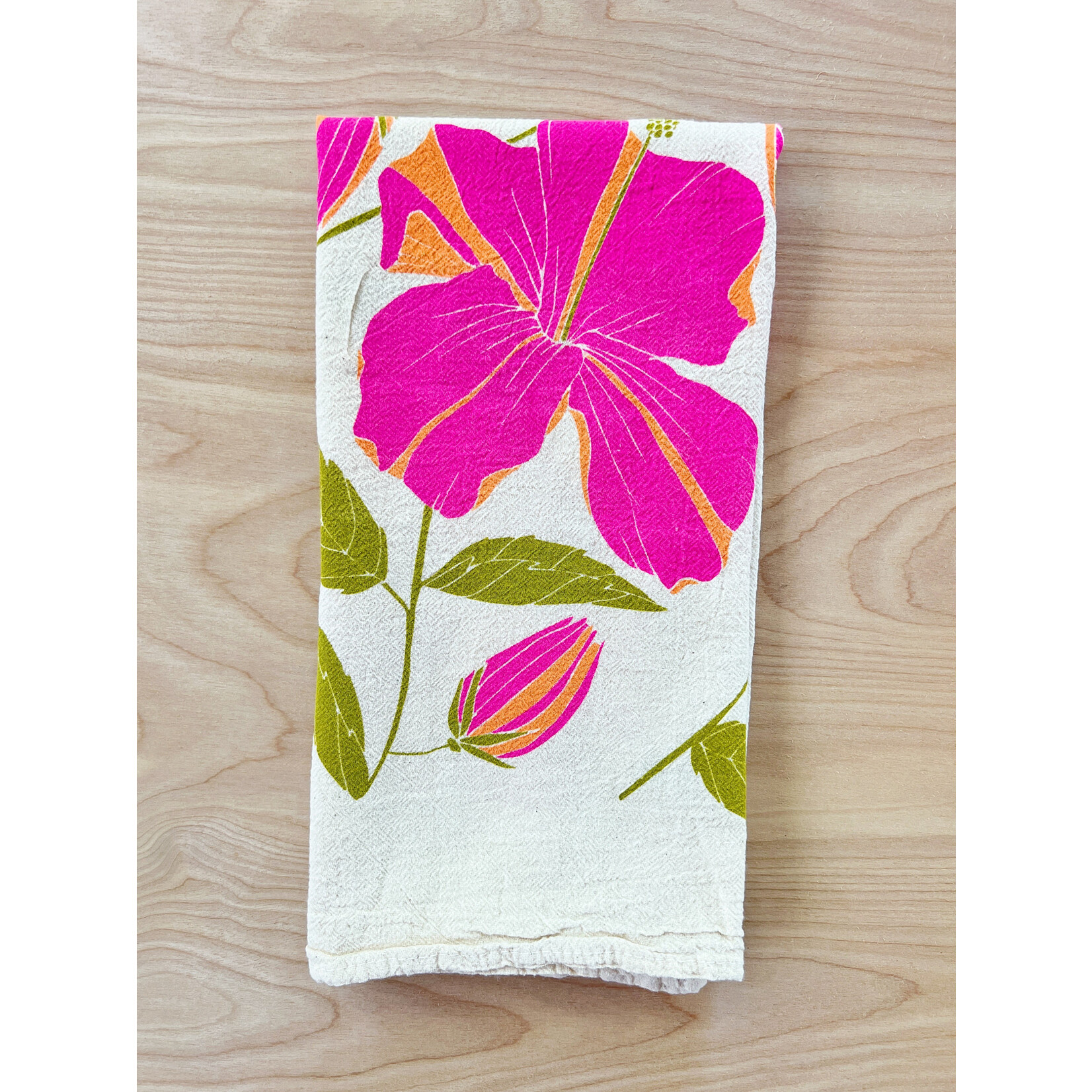 Hibiscus Tea Towel