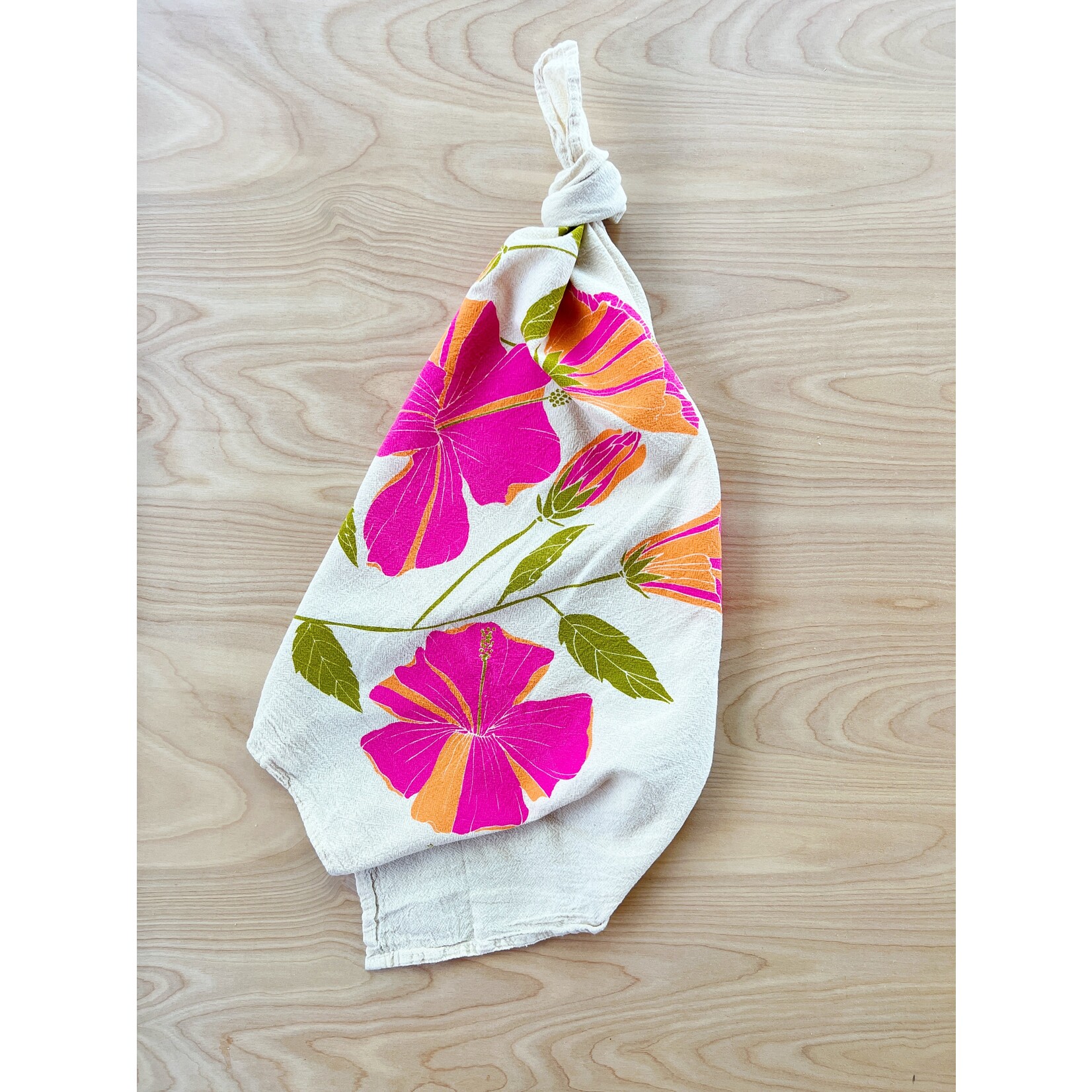 Hibiscus Tea Towel
