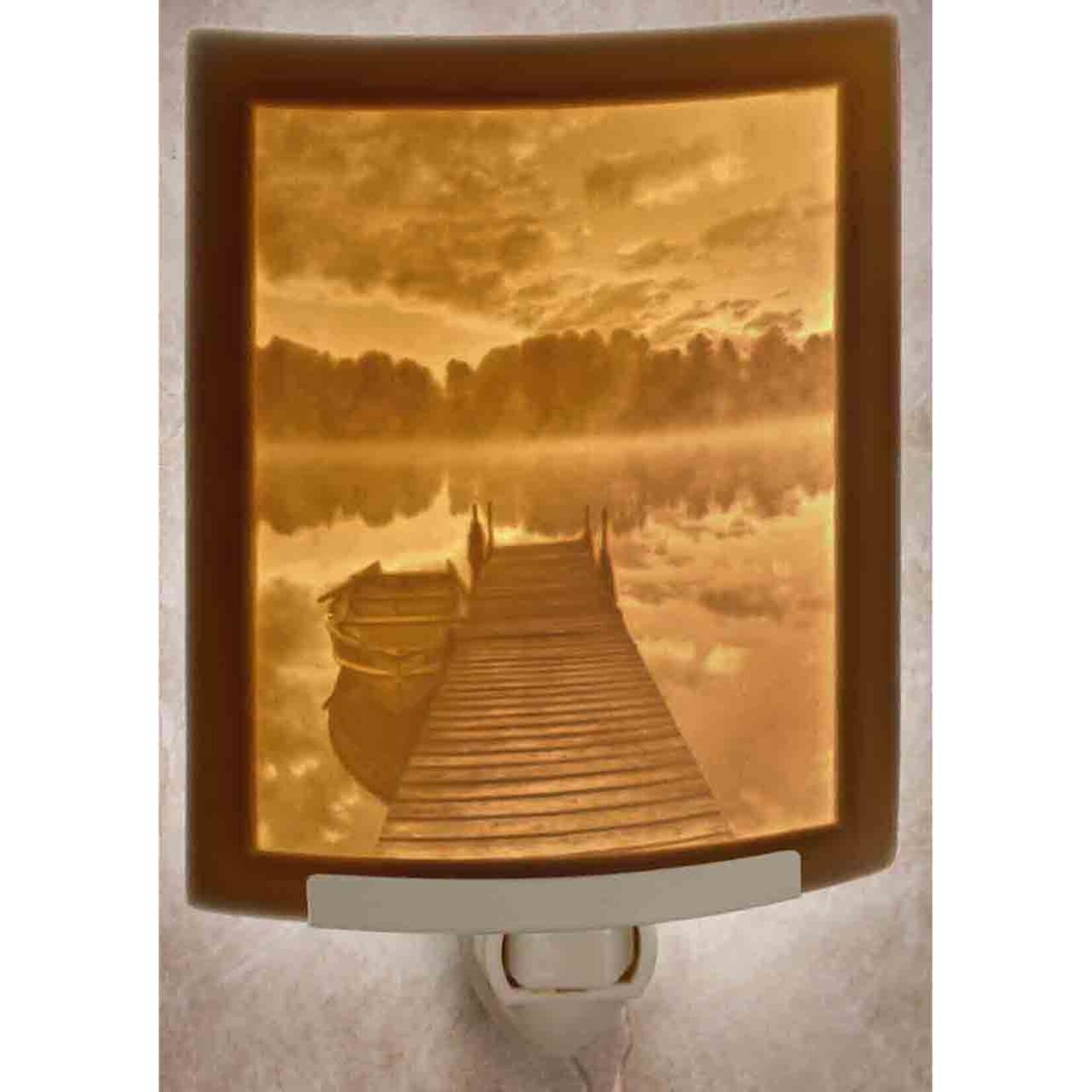 Pierside Morning Porcelain Lithophane Night Light