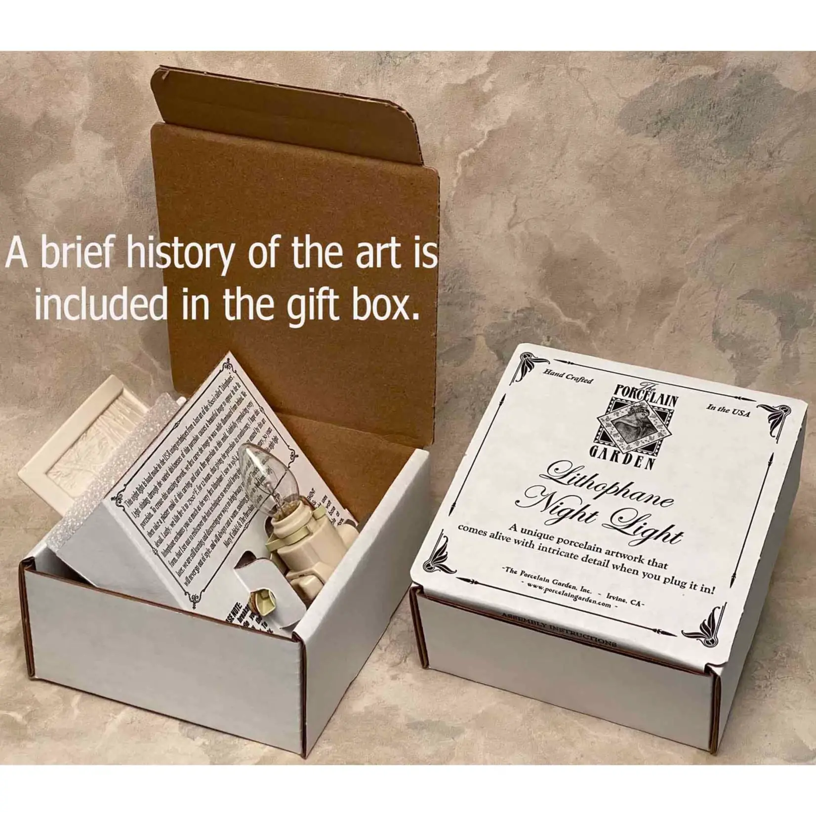 Lakeshore Sunset Porcelain Lithophane Night Light