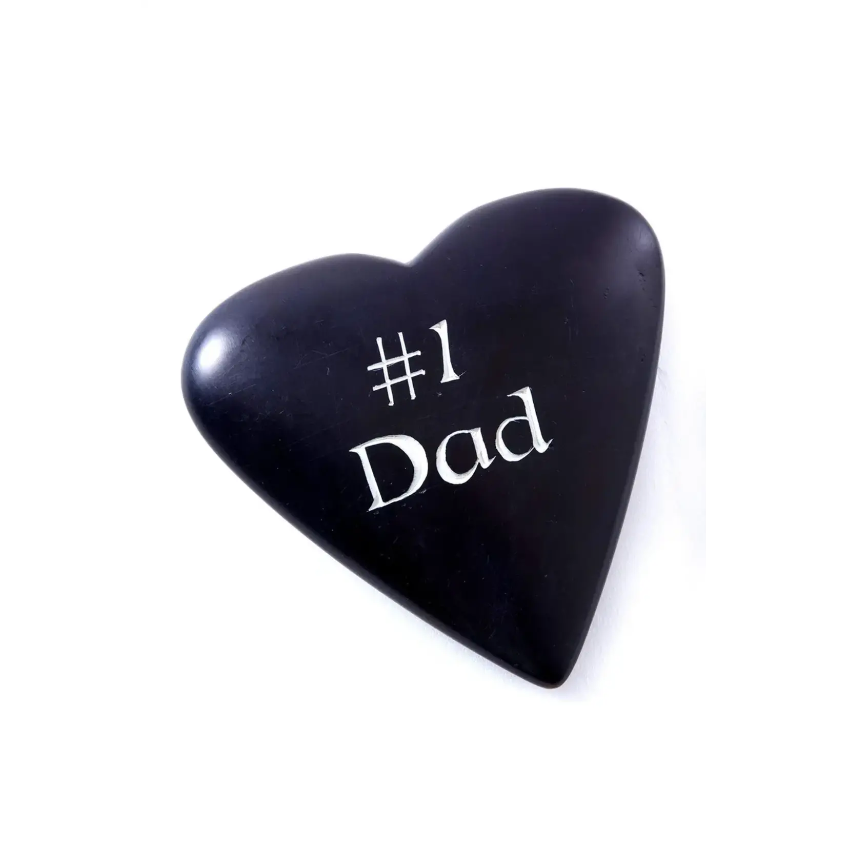 "#1 Dad" Heart Stone