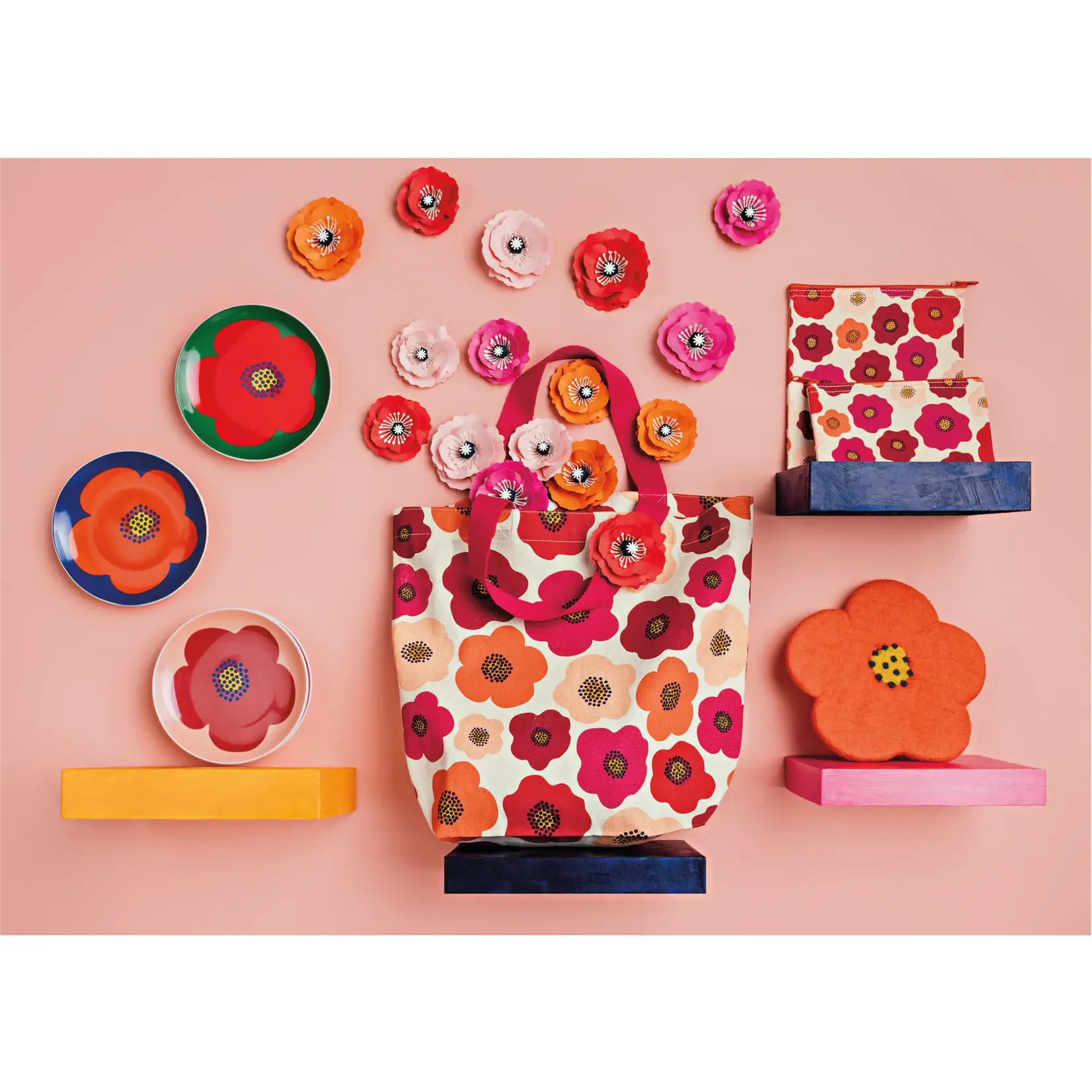 Poppy Appetizer Plates (Set of 4)