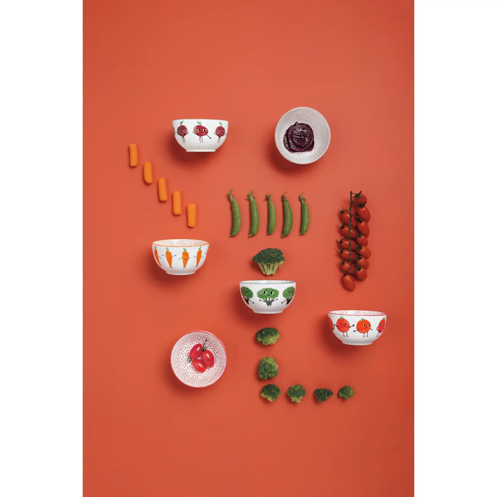 Funny Food Everyday Bowls (Set of 4)