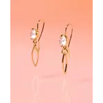 Dainty 18k Gold Plated Hook Earrings
