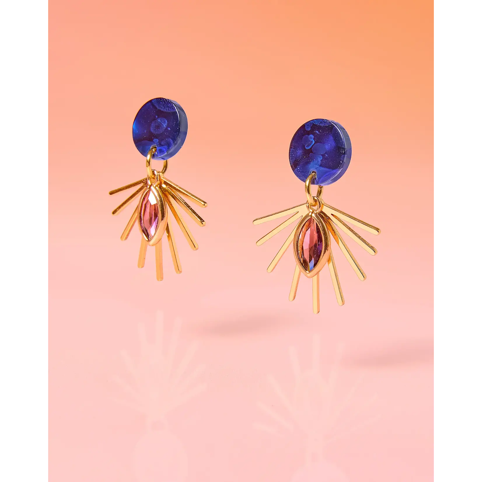 Deep Blue and Purple Small Dangles