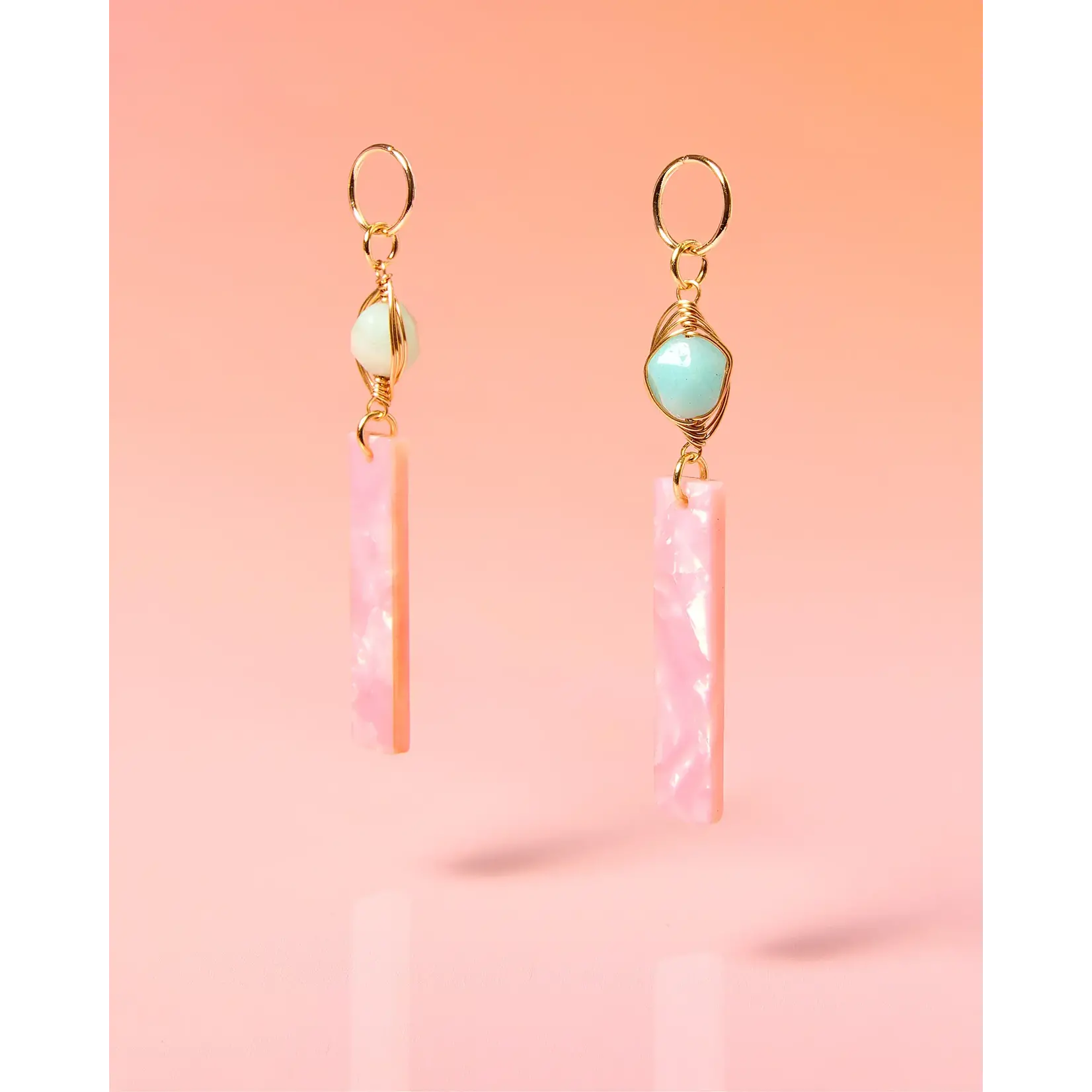 Glam Resort Jade Post Earrings