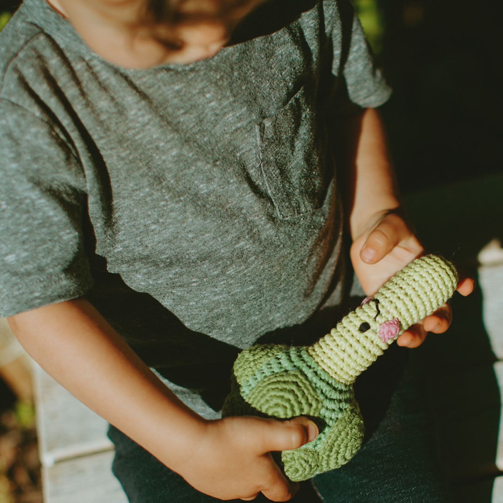 Crochet Rattle - Broccoli