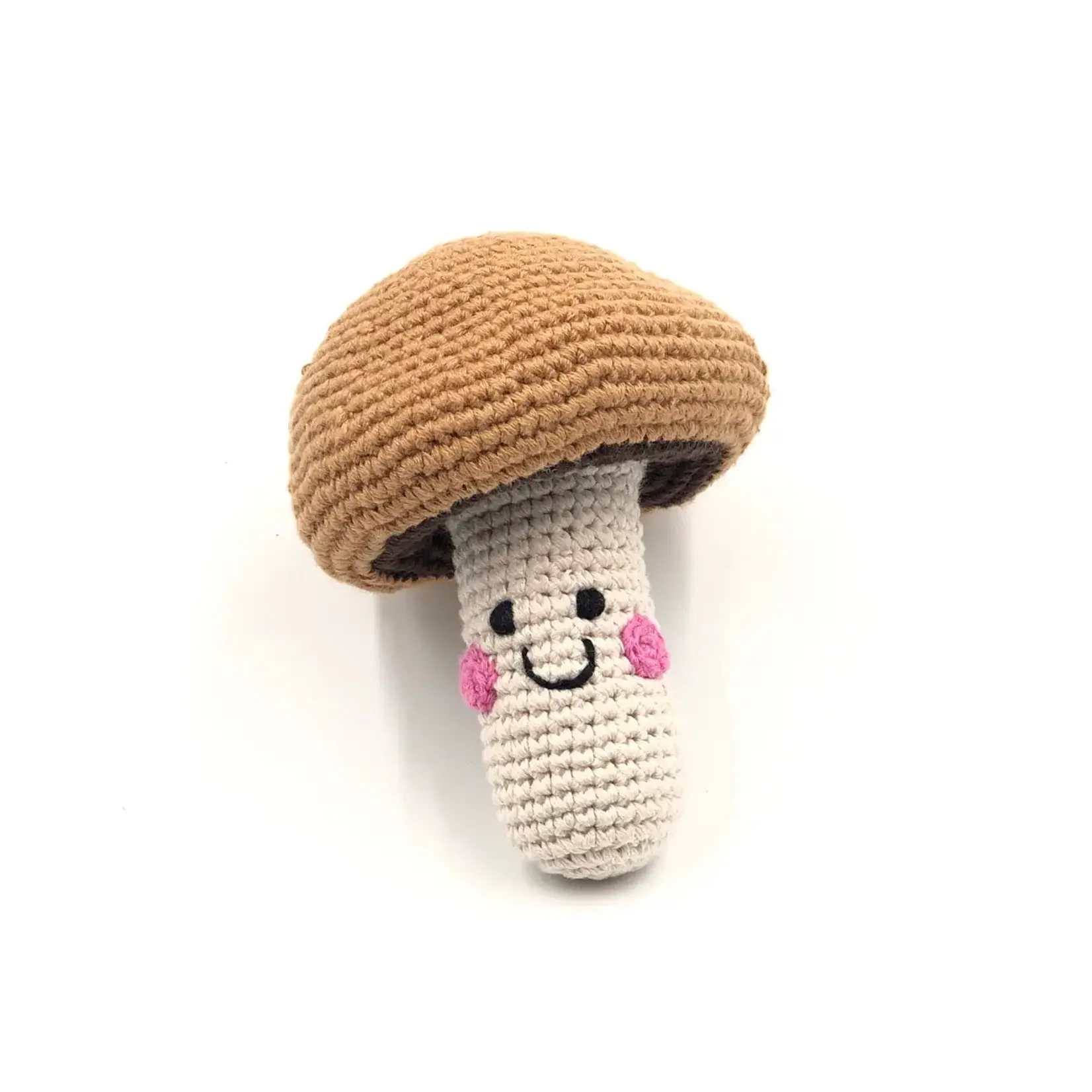 Crochet Rattle - Mushroom