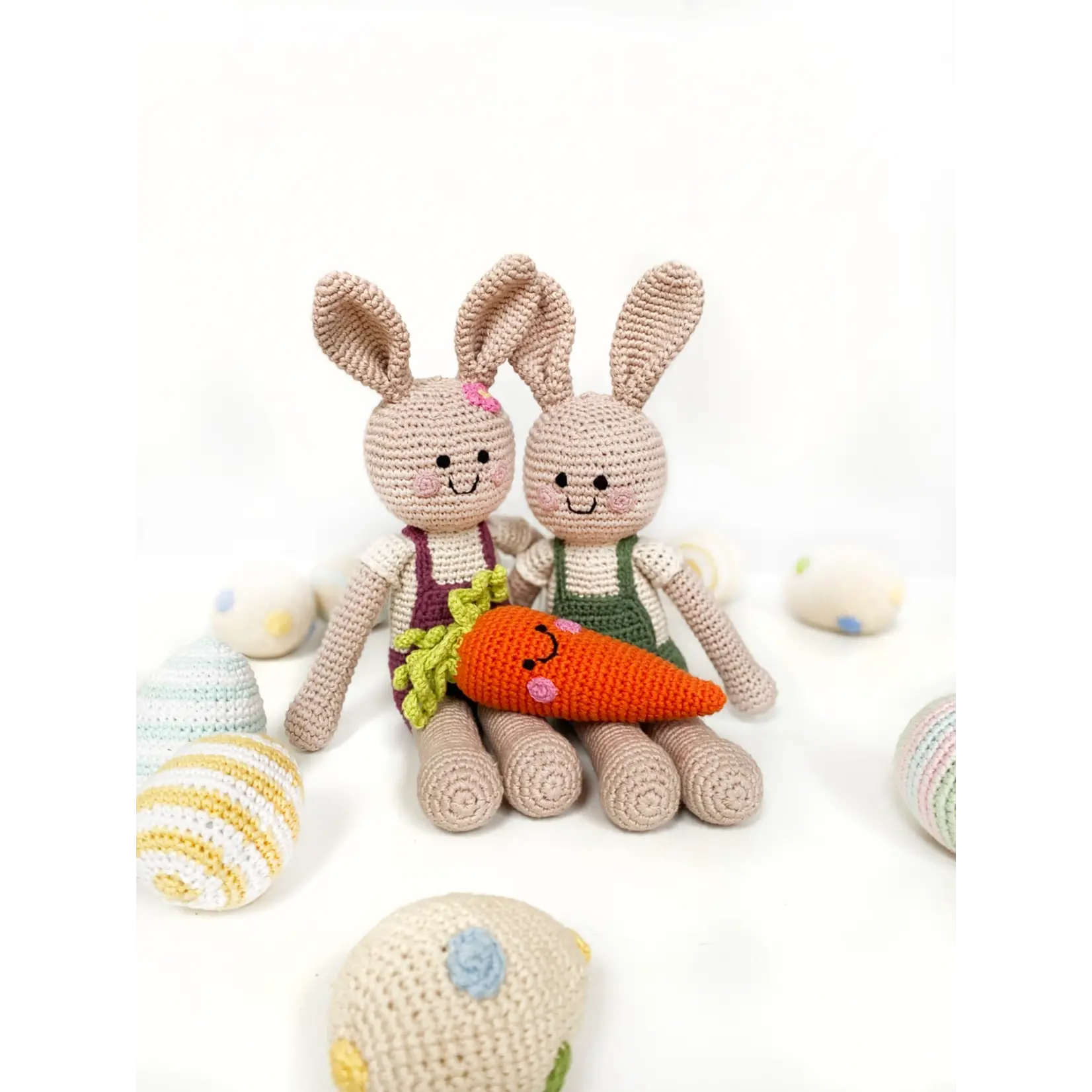 Crochet Velvety Springtime Bunny (Green)