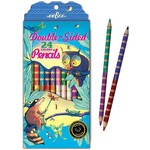 eeboo Raccoon and Owl 12 Double Sided Pencils
