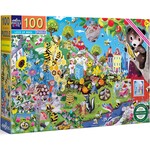 eeboo Love of Bees 100 Piece Puzzle