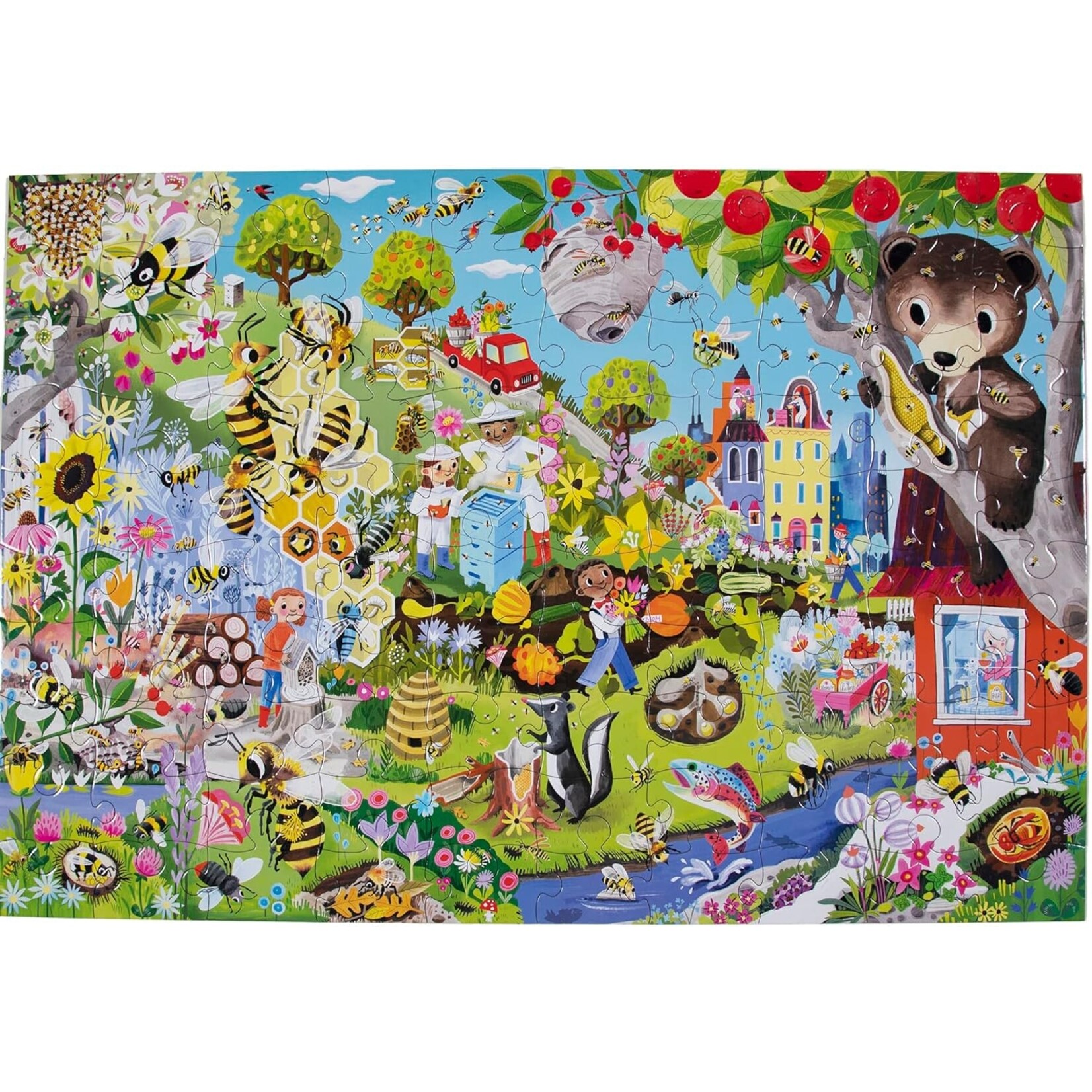 eeboo Love of Bees 100 Piece Puzzle