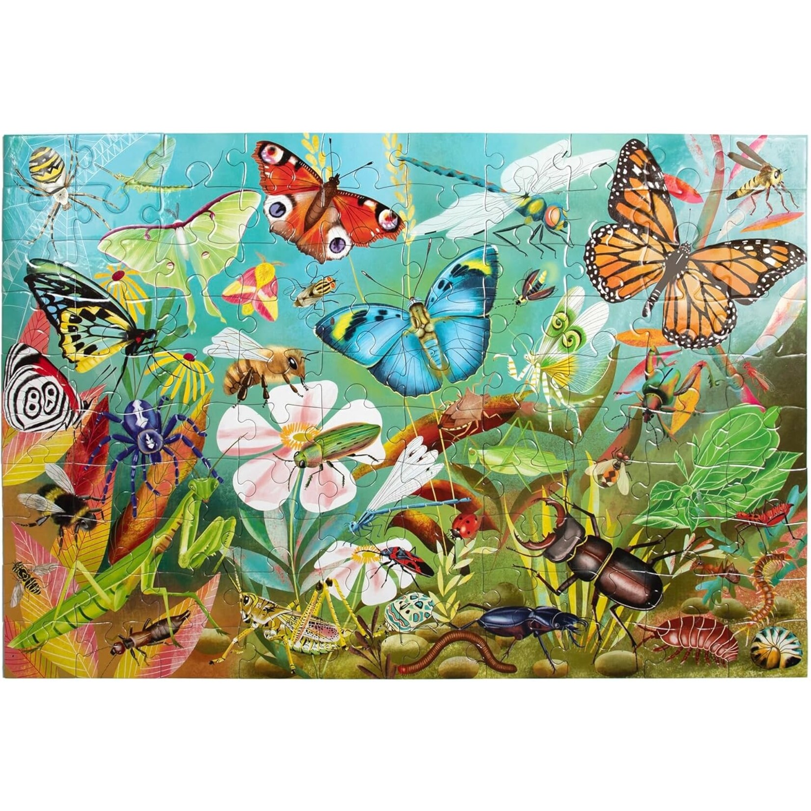 eeboo Love of Bugs 100 Piece Puzzle